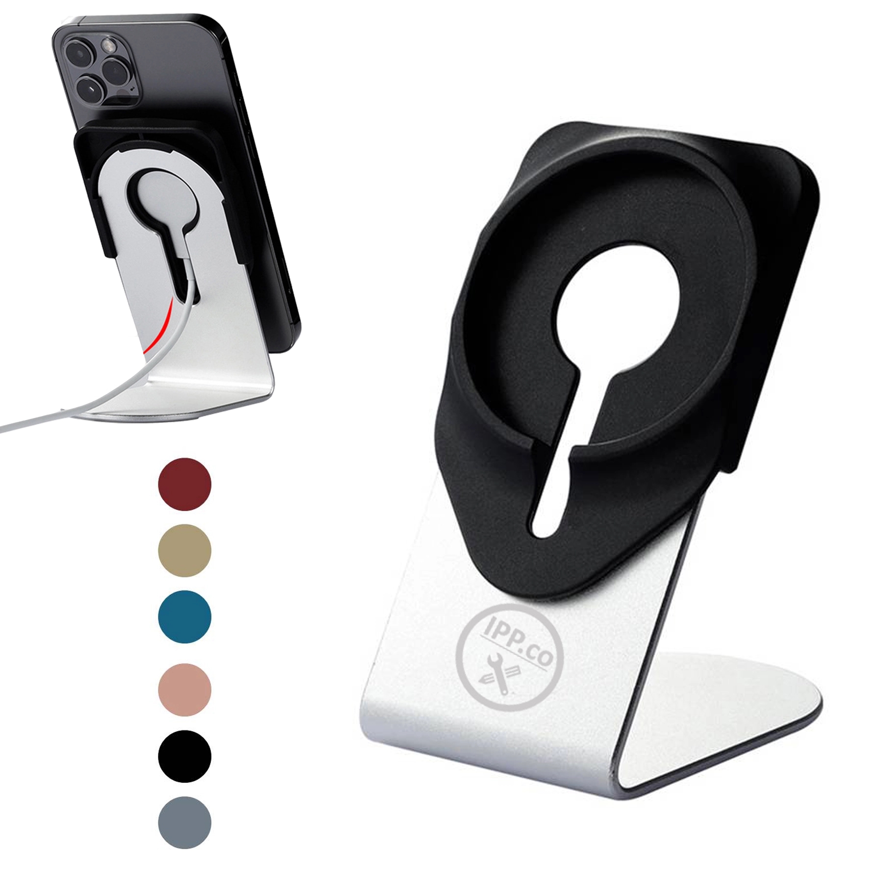 Aluminum Cell Phone Stand for Wireless Charger 13