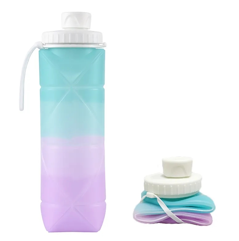 20 oz Silicone Folding Water Bottle 7