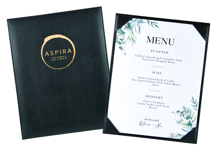 Prestigious Menu & Certificate Holder