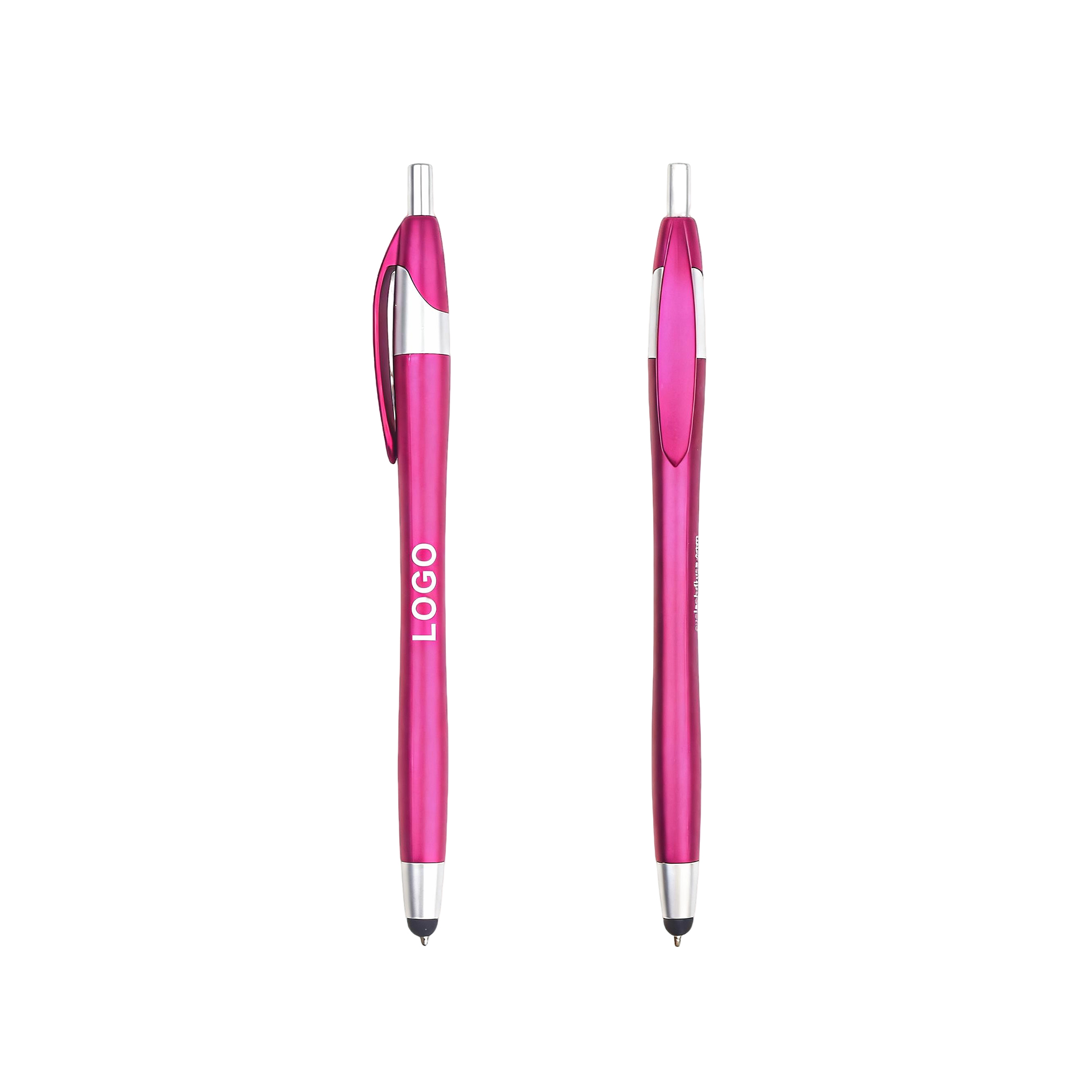 Two In One Plastic Stylus Ballpoint Pen 5.91" 6