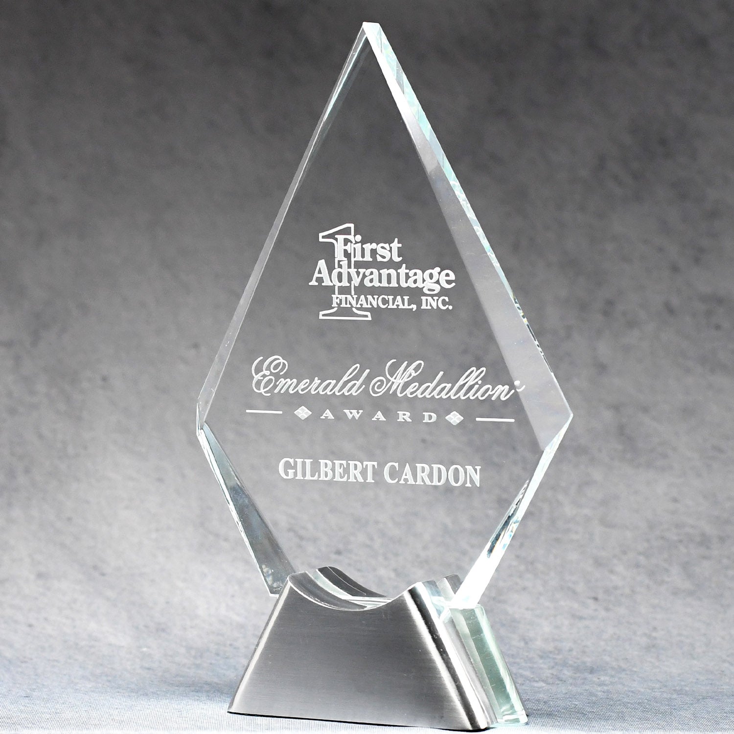 Crystal Diamond On Chrome Stand 5