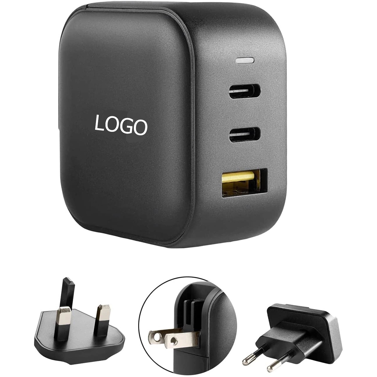 3-Port Wall Charger Usb-C Fast Charging Adapter 3