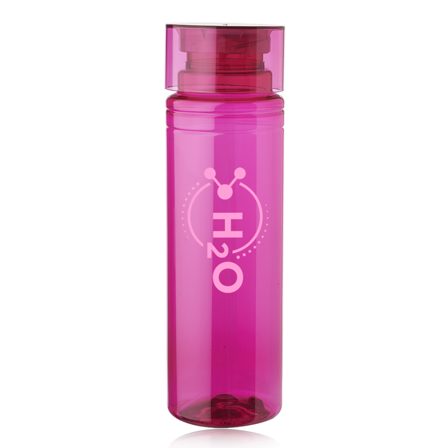 Cylindrical Plastic Water Bottles Single Wall  30 oz. 4