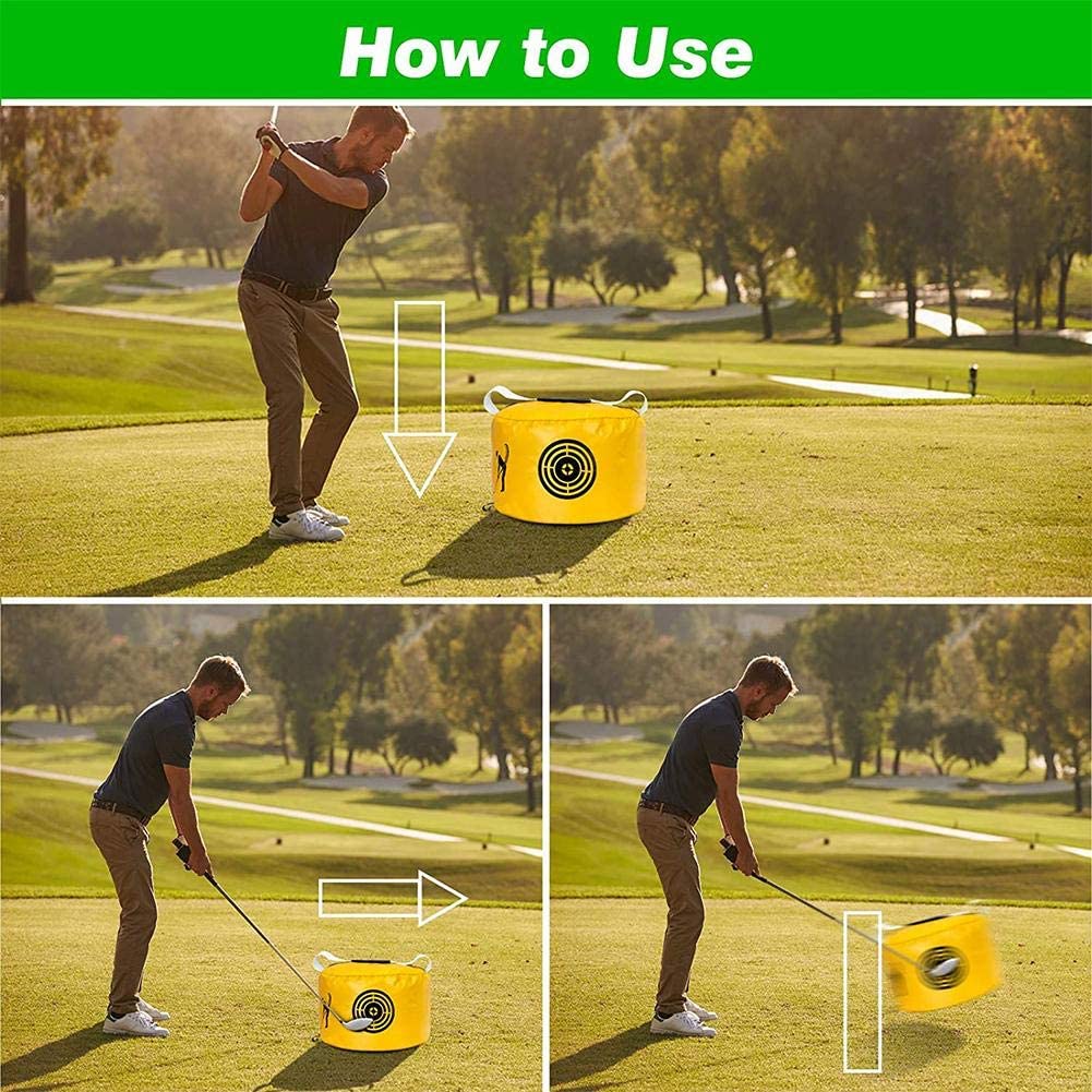 Health Gear Golf Smash Bag/Swing Training Aids Golfer Practicing Bag for Impact Golf Train 10