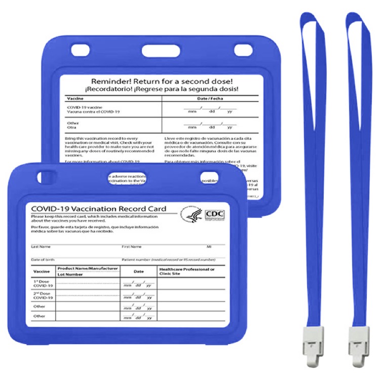 Vaccine Card Sleeve & Lanyard Set 9