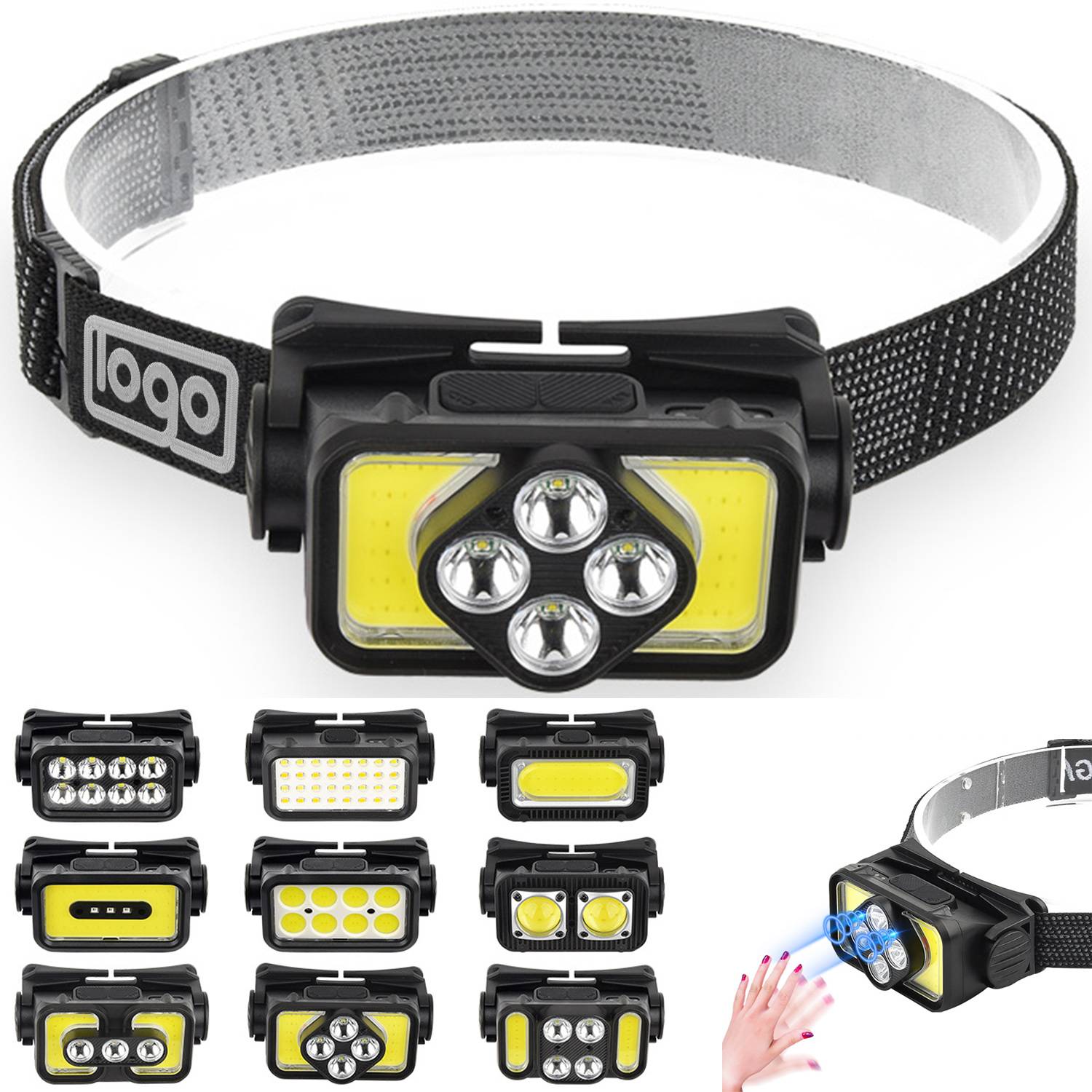 Type-c Rechargeable Inductive Control Headlight 2