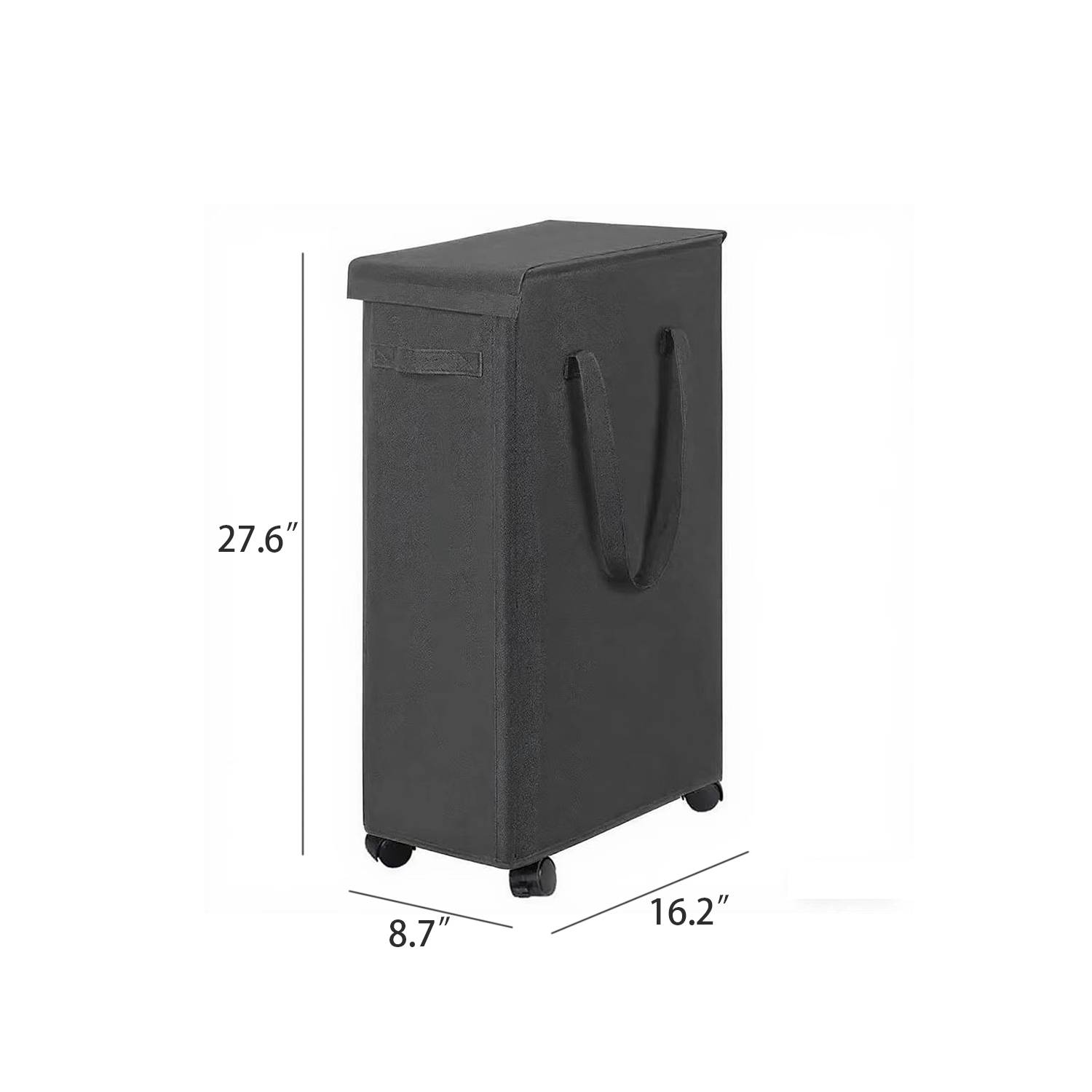 Foldable Oxford Laundry Basket w/ Wheels 7