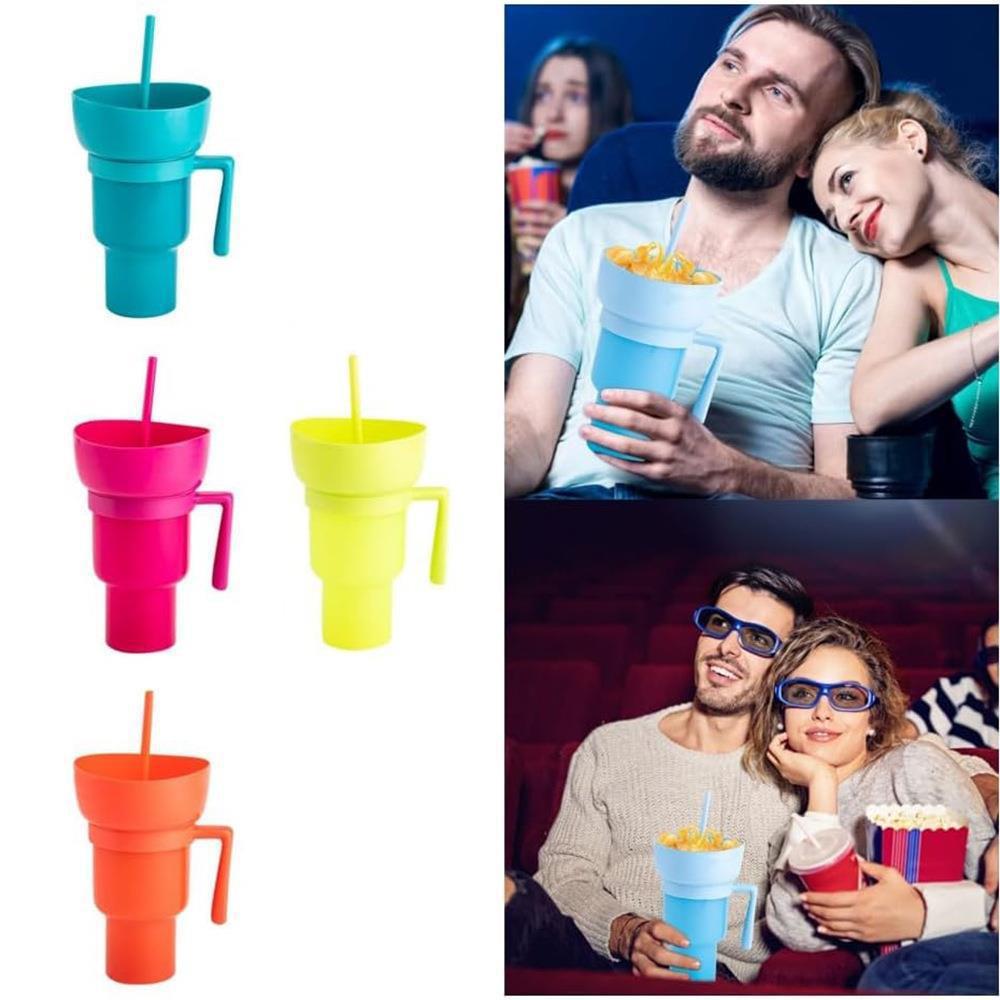 Cinema 2-in-1 Snack and Drink Cup 32oz Plastic Tumbler 4