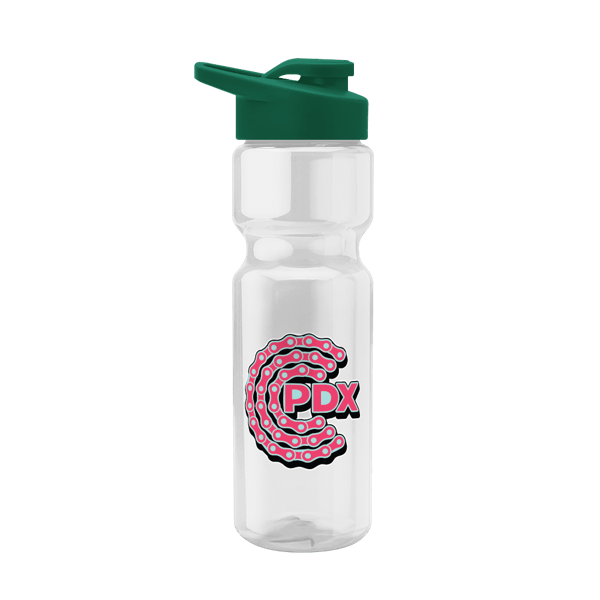 Blazer 28oz Transparent Bike Bottle w/Drink-thru Lid 1700