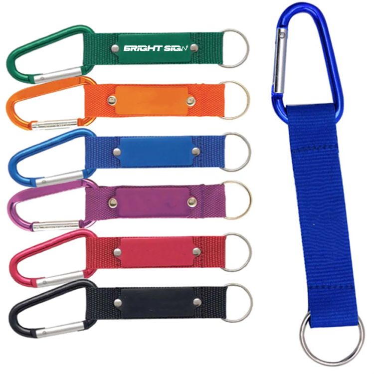 Short Lanyard Key Strap with Aluminum Carabiner 2
