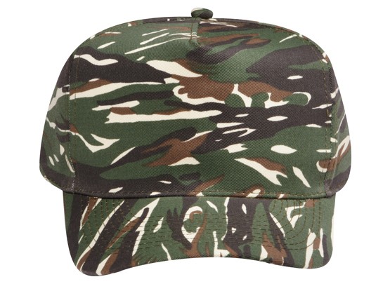 OTTO CAP® Camouflage 5 Panel Mid Profile Baseball Cap 21