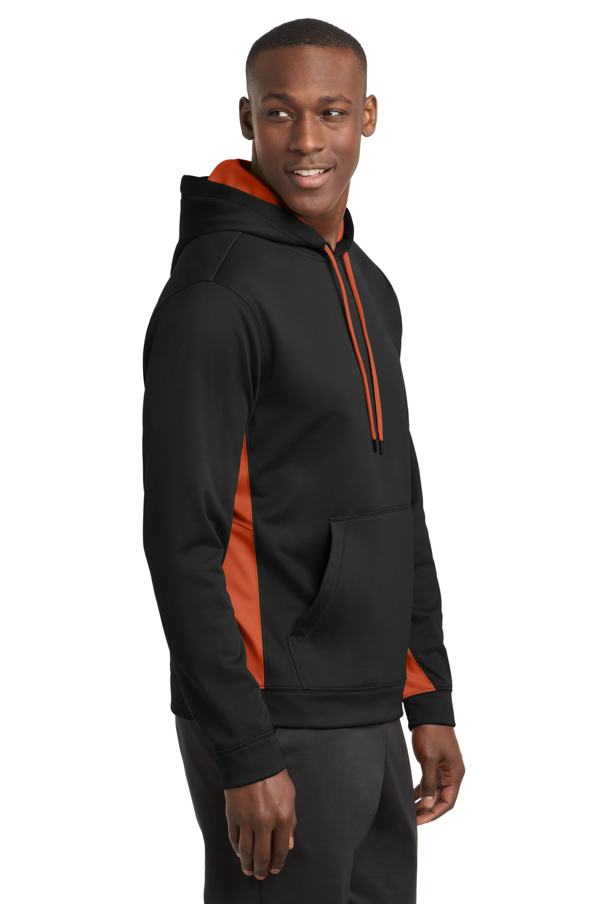 Sport-Tek Sport-Wick Fleece Colorblock Hooded Pullover. ST235 4