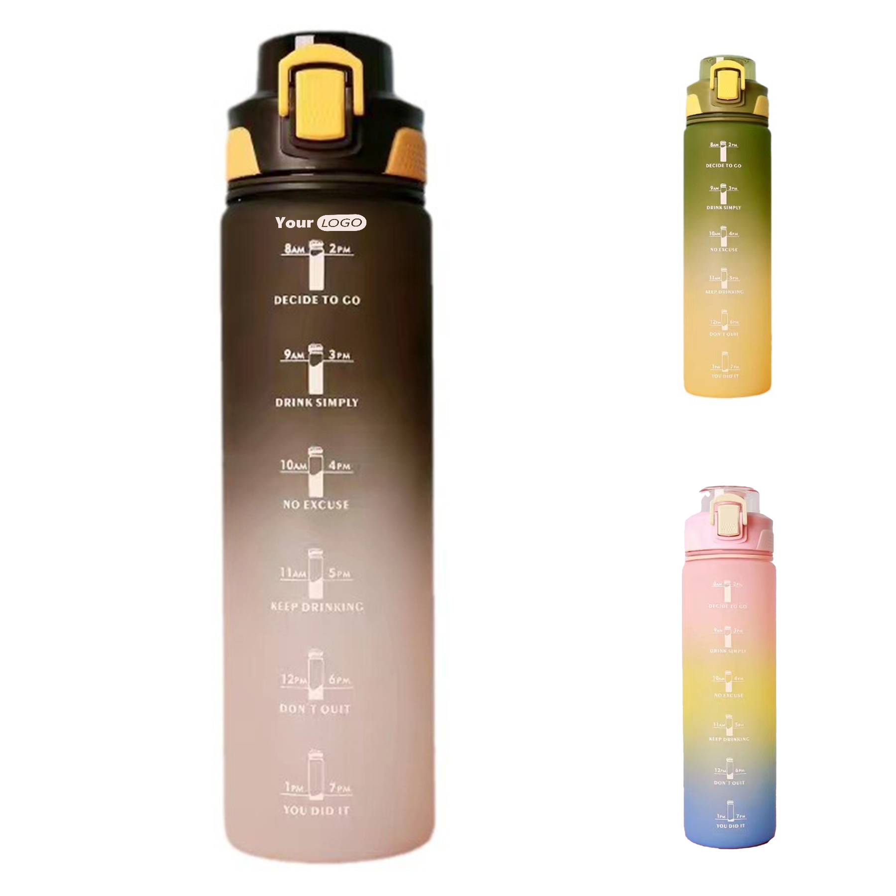 Plastic Large Capacity Portable Sports Water Bottle 3