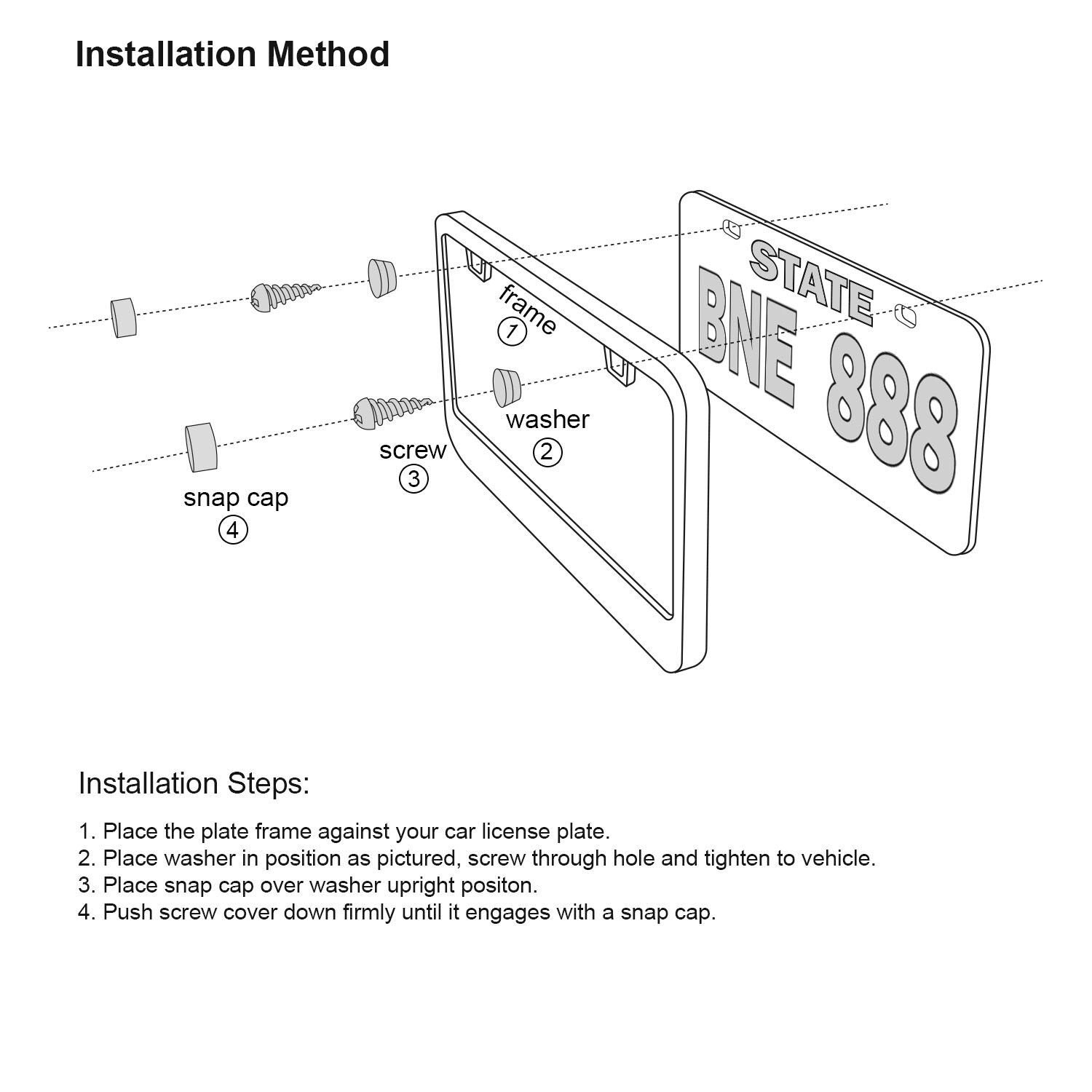 Metal License Plate Frame 2