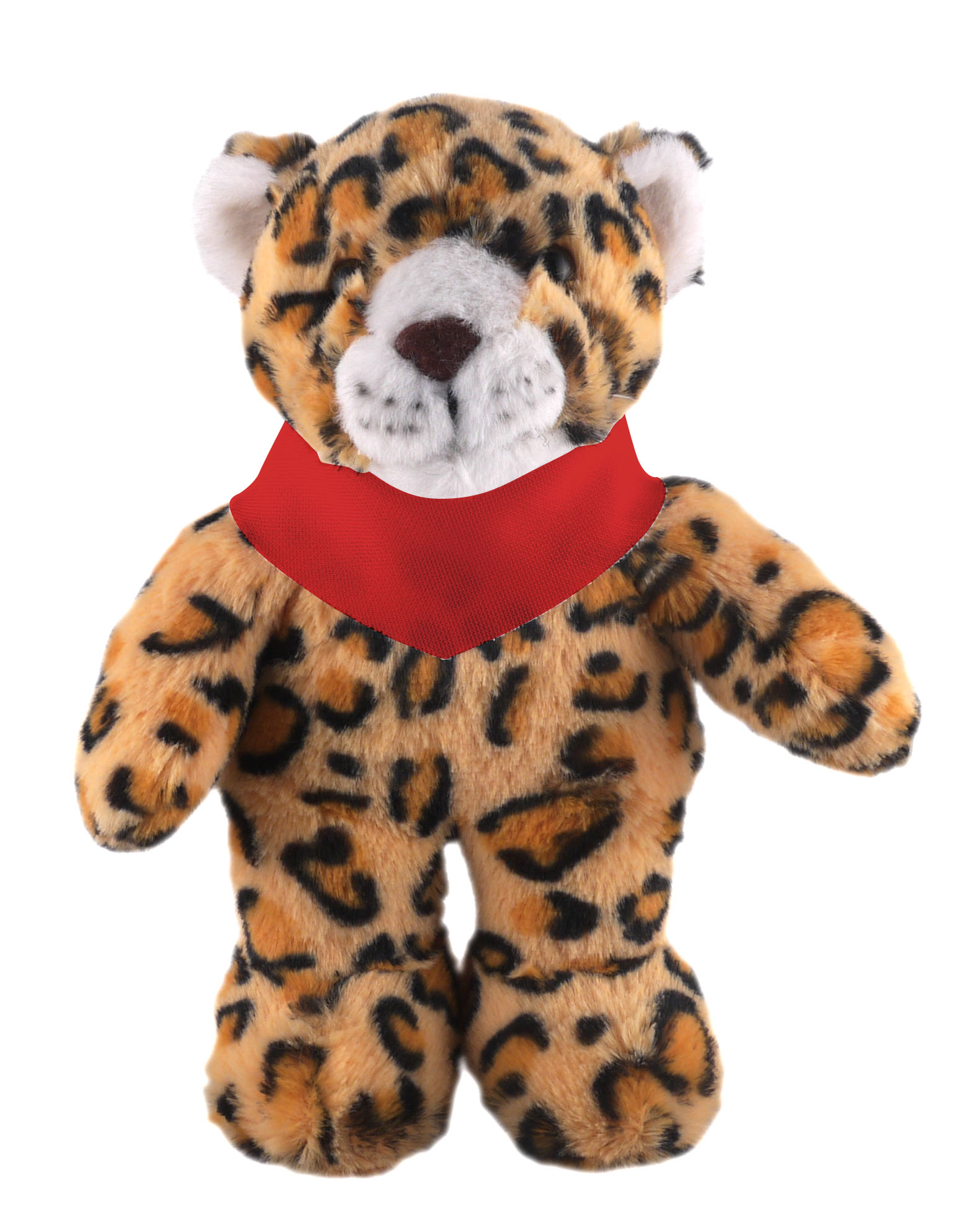 Soft Plush Stuffed Leopard with Bandana 5