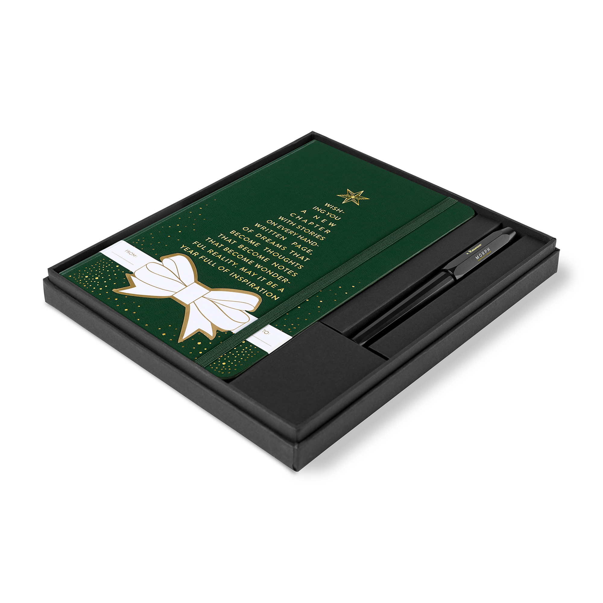 Moleskine® Hard Cover Holiday Notebook and Kaweco Pen Gift Set 3