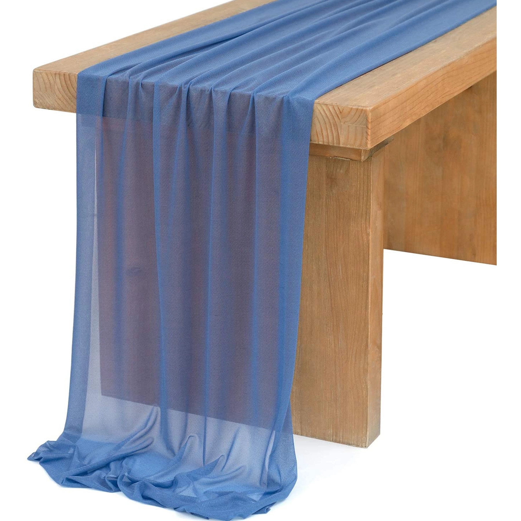 Dusty Rose Sheer Table Runner for Rustic Boho Wedding 6