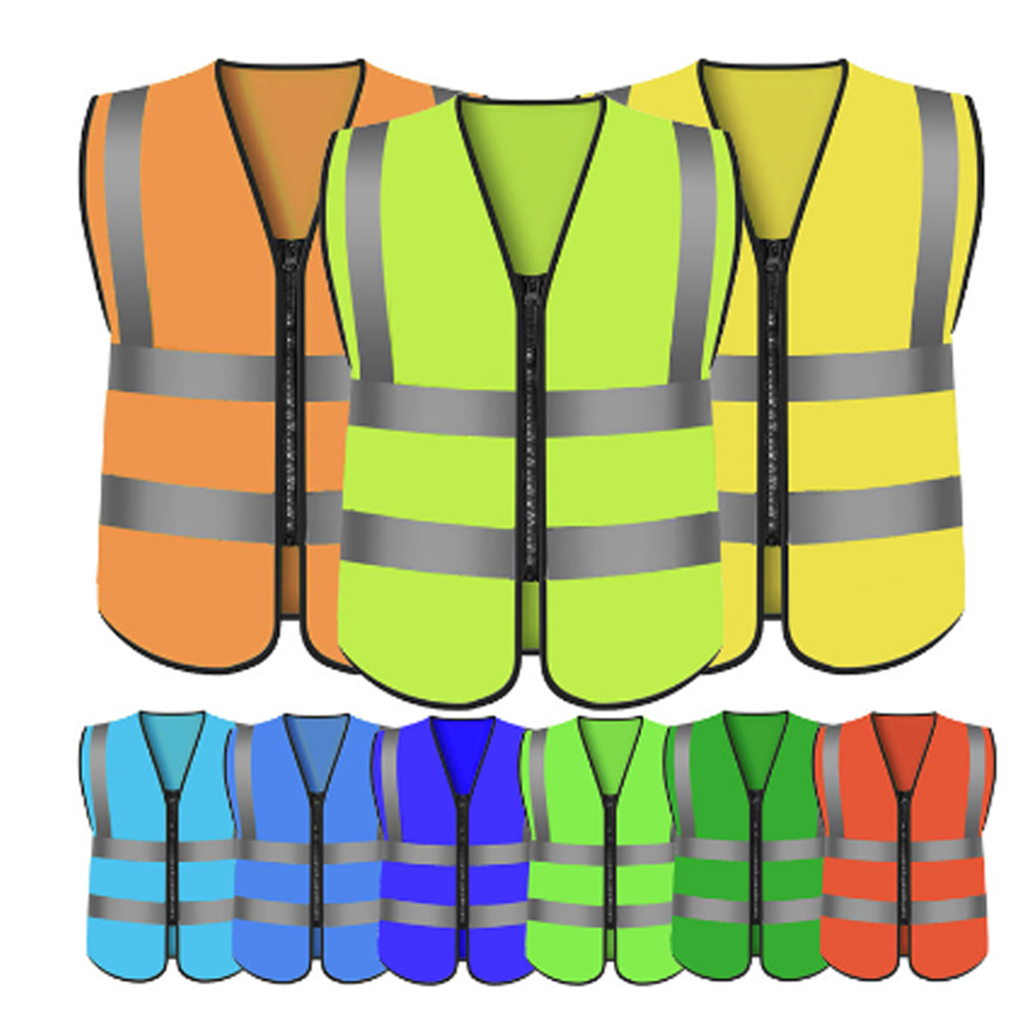 MOQ 50 PCS Durable Reflective Safety Vest 2