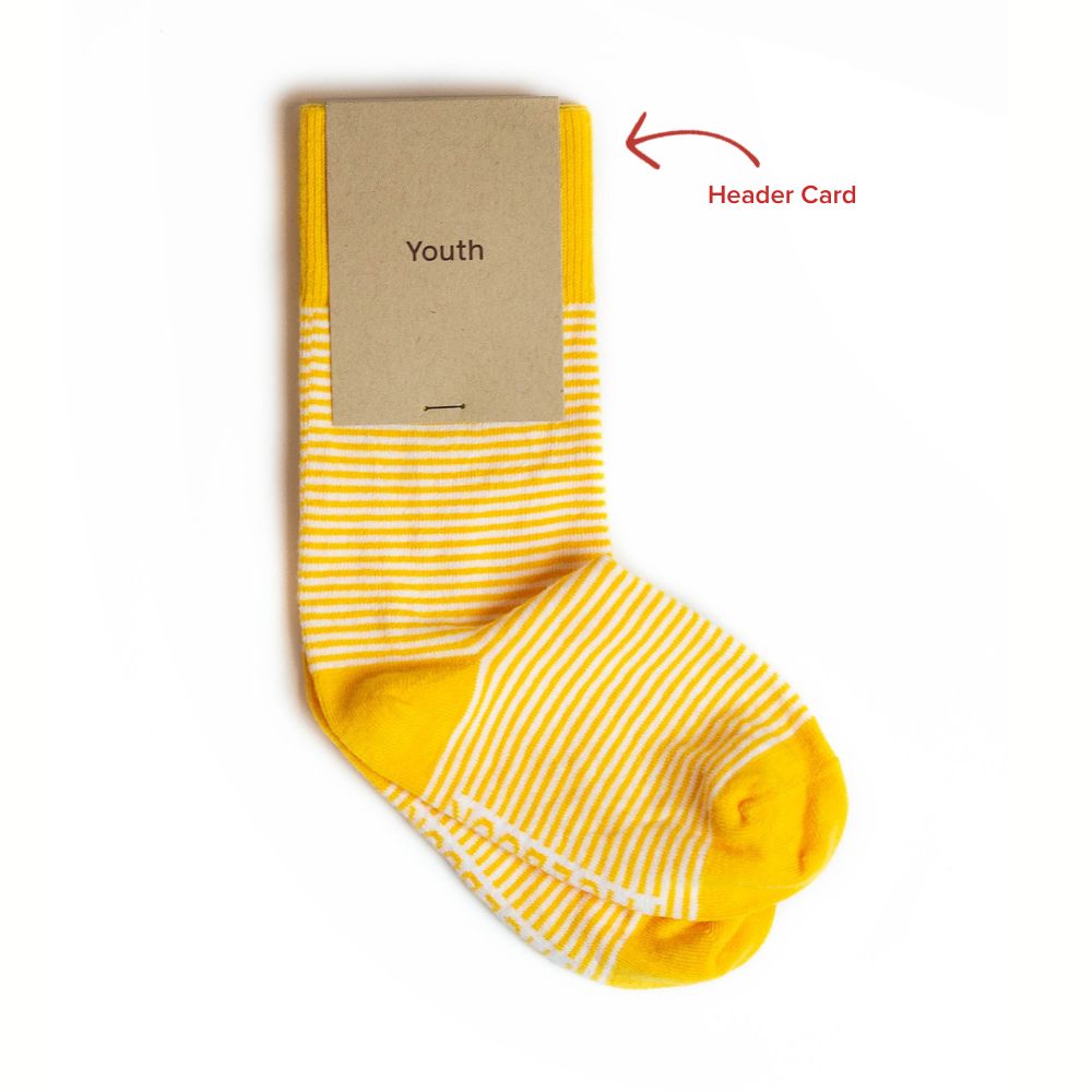 Custom Knit Cotton Crew Youth/Kid Socks 4