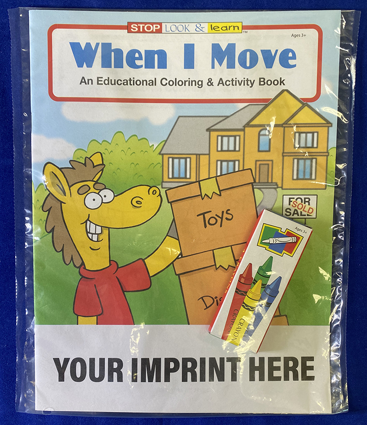 COLORING SET - When I Move Coloring Book Fun Pack 4