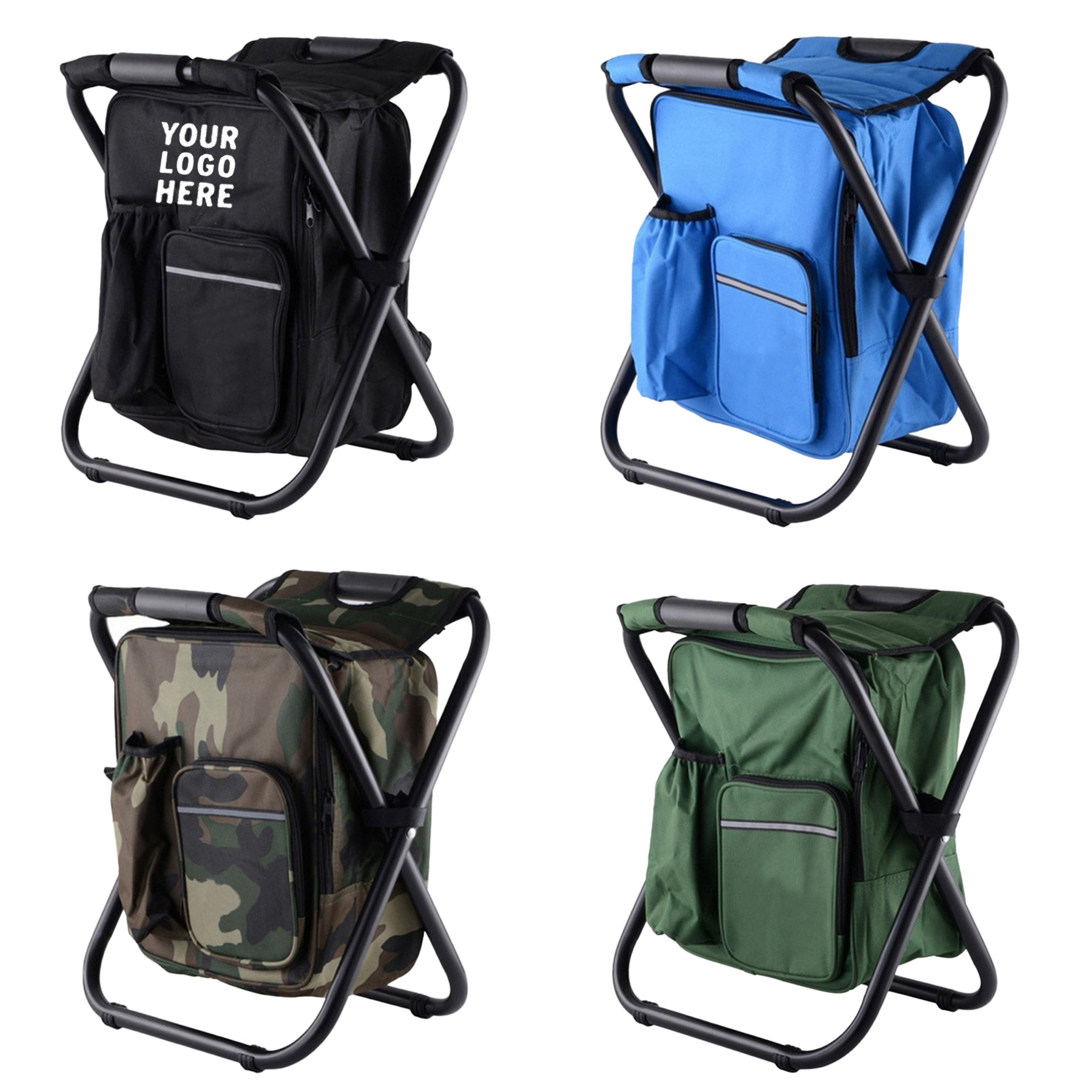 Oxford Backpack Stool Cooler Chair 2