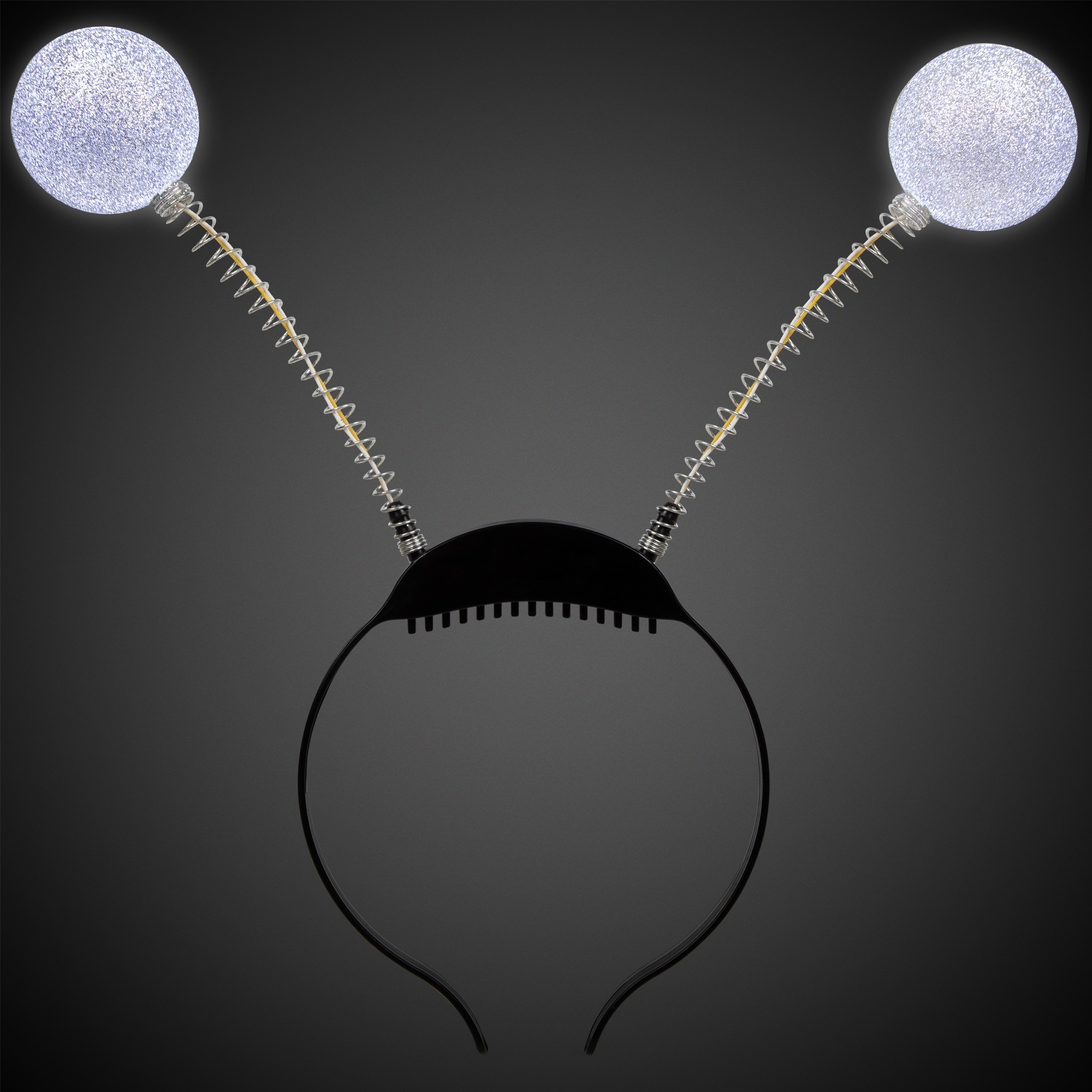 Silver Glitter Bobble Light Up Head Bopper 2