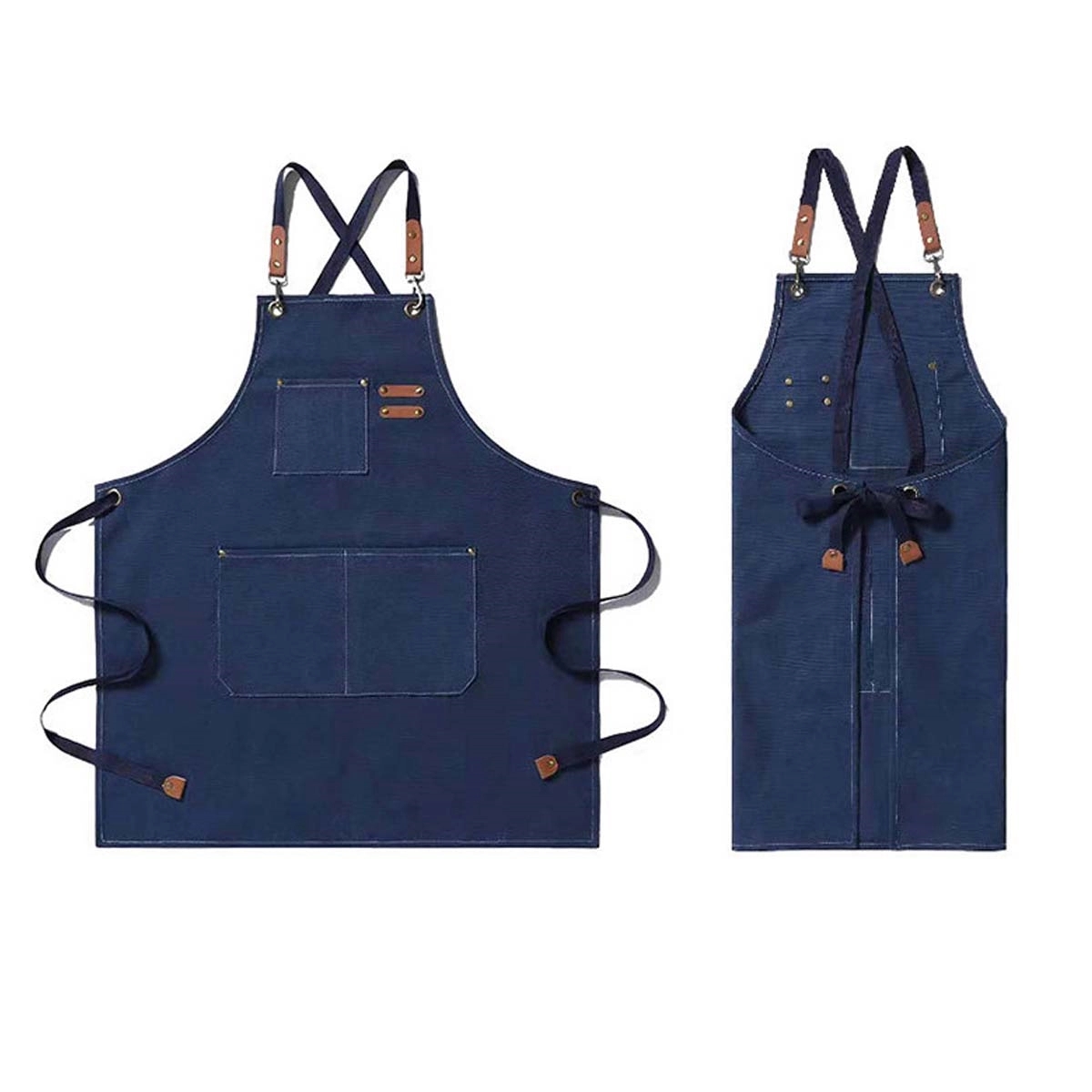 Canvas Cross Back Adjustable Apron 2