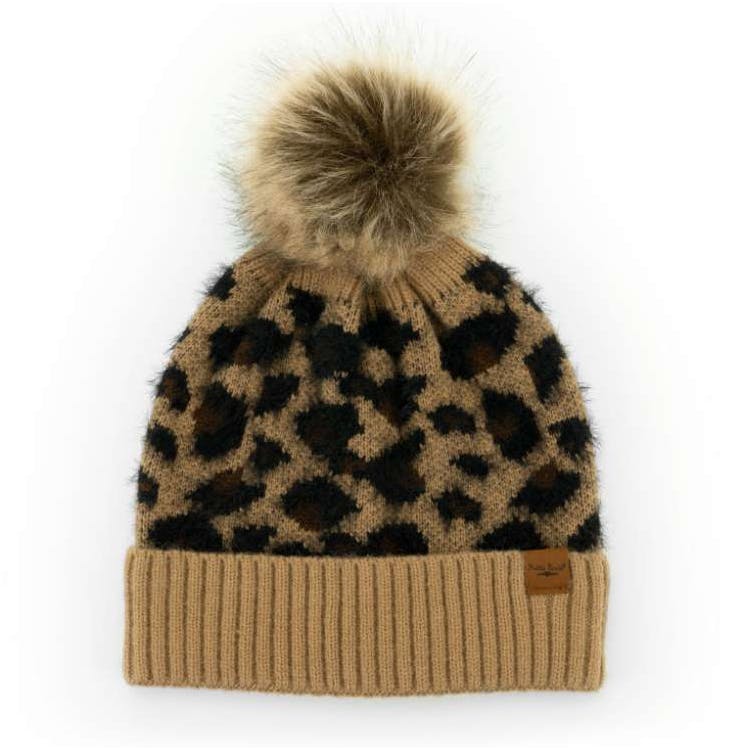 Snow Leopard Pom Hats Assorted One Size 1