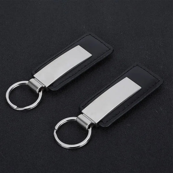 Dual Leatherette Keychains and Ballpoint Pen Gift Set 2