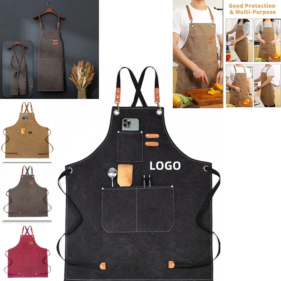 Canvas Apron with Adjustable Straps 1