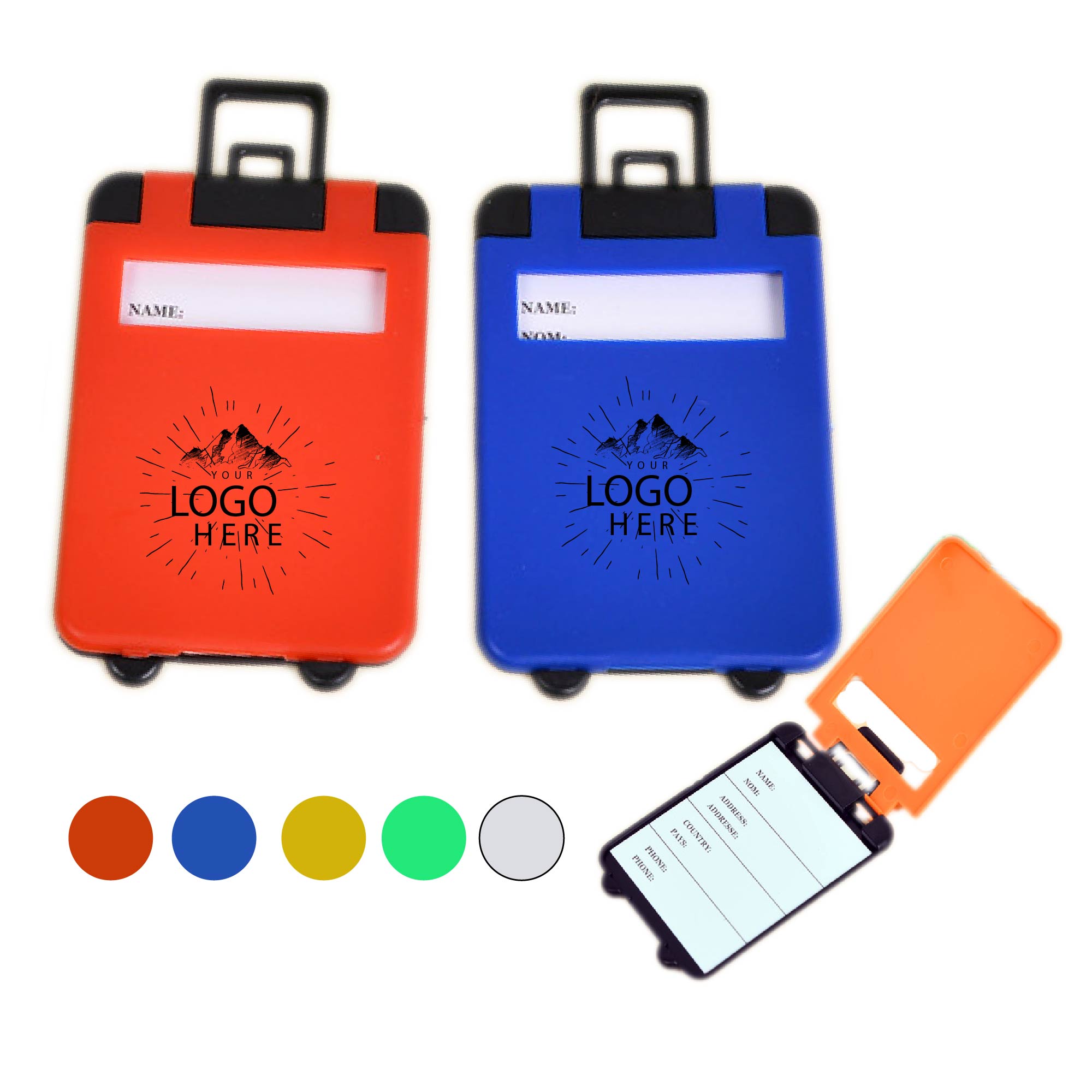 Plastic Travel Tote Luggage Tag 2
