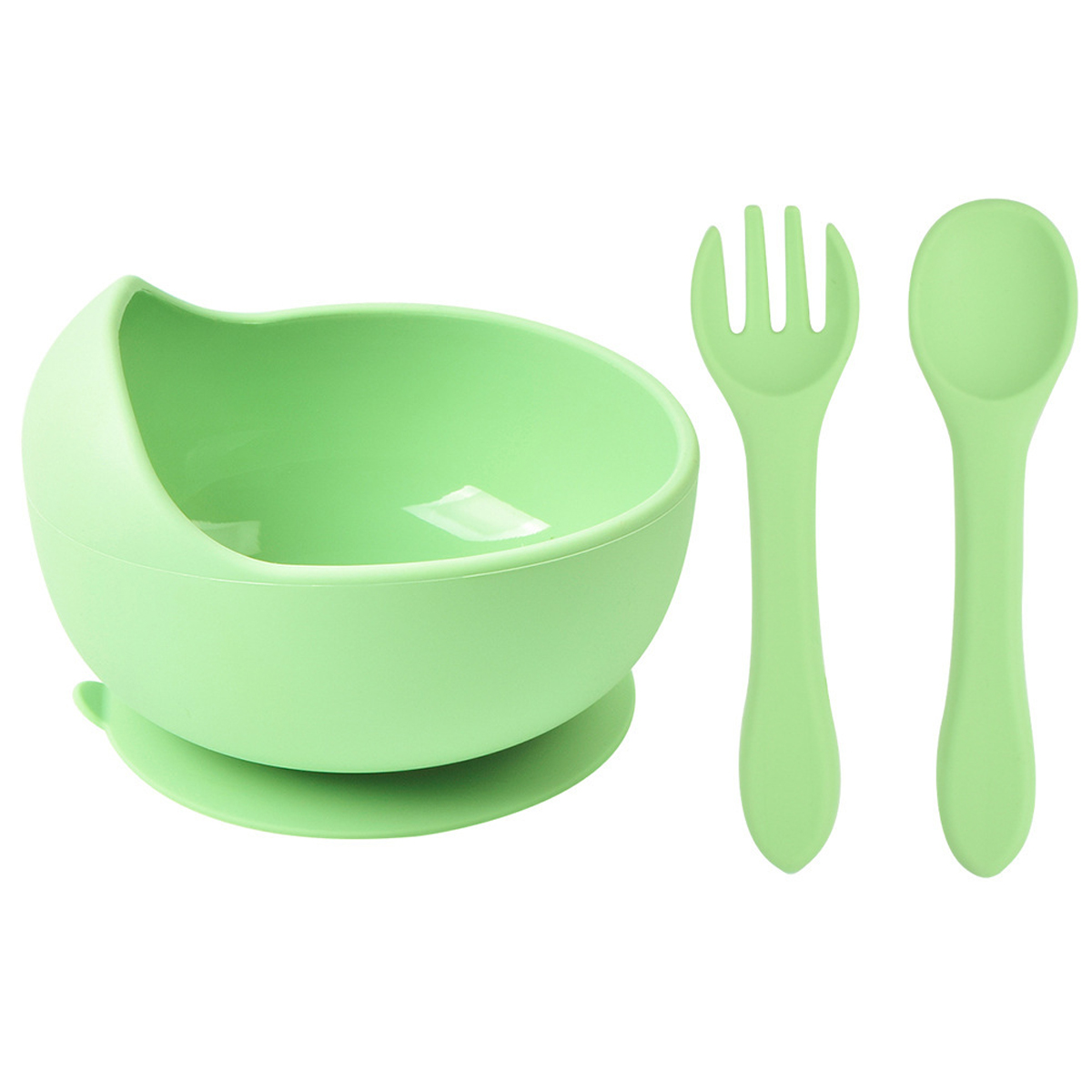 Toddler Suction Bowl with Spoon and Fork 2