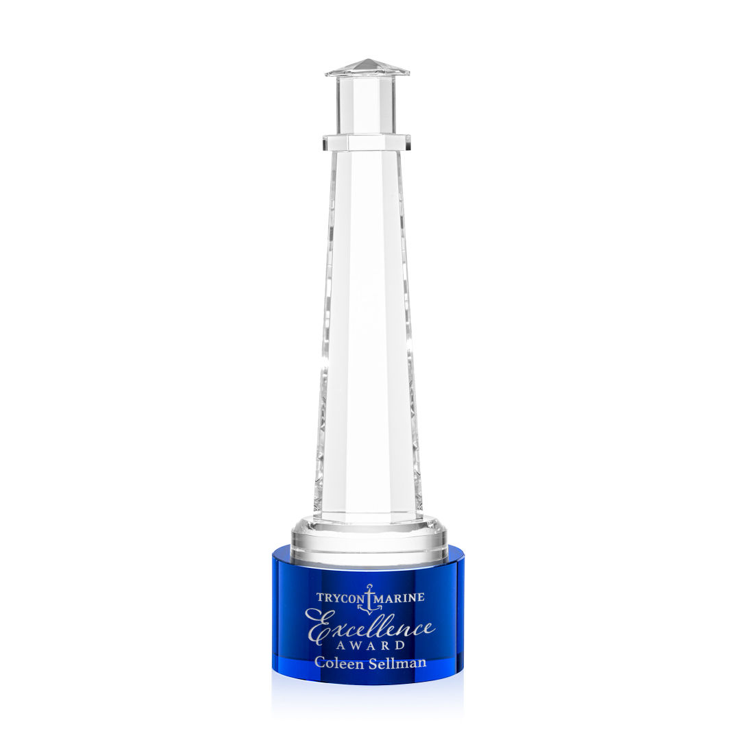Lighthouse Award on Marvel Base - Blue 12