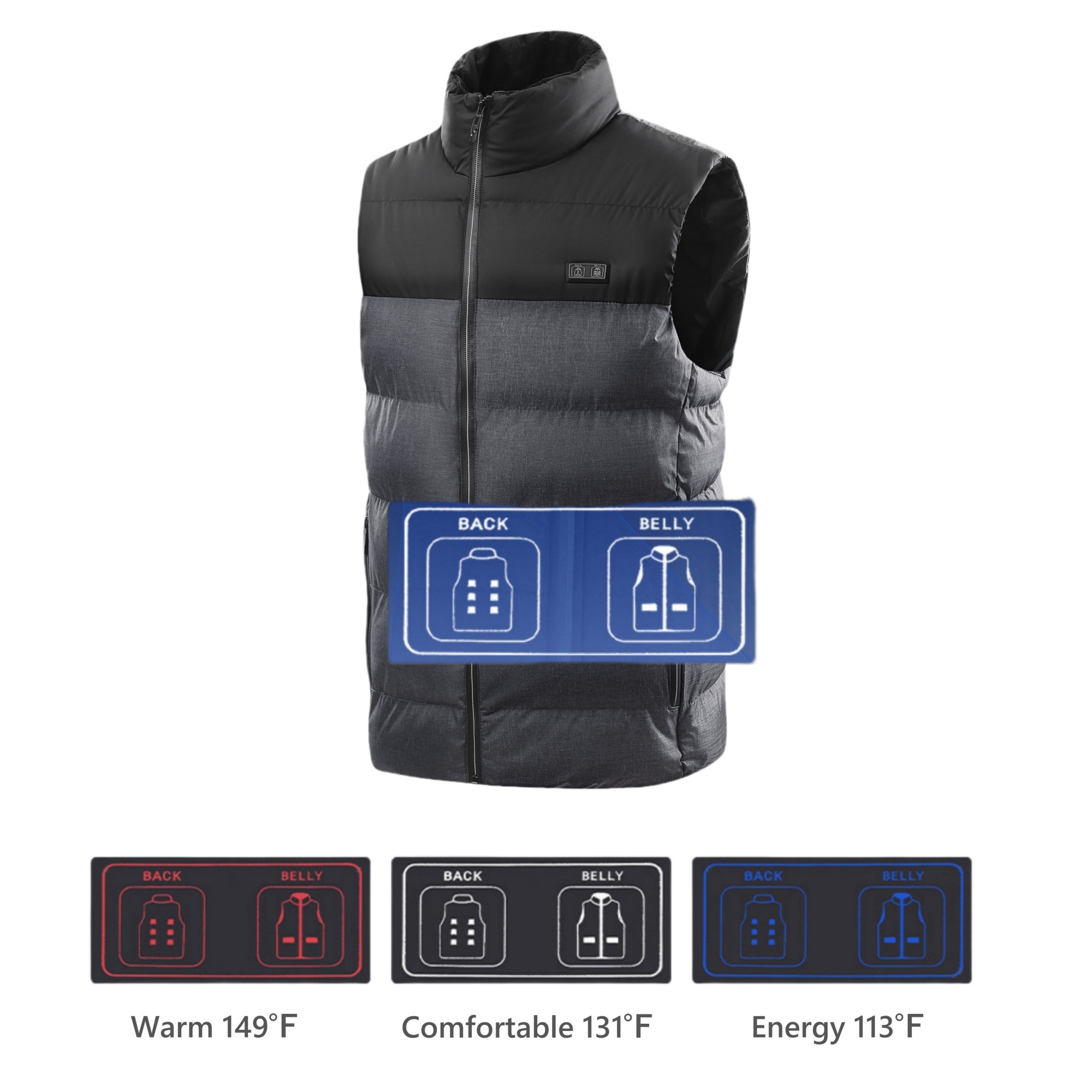 USB Rechargeable Heating Jacket 2