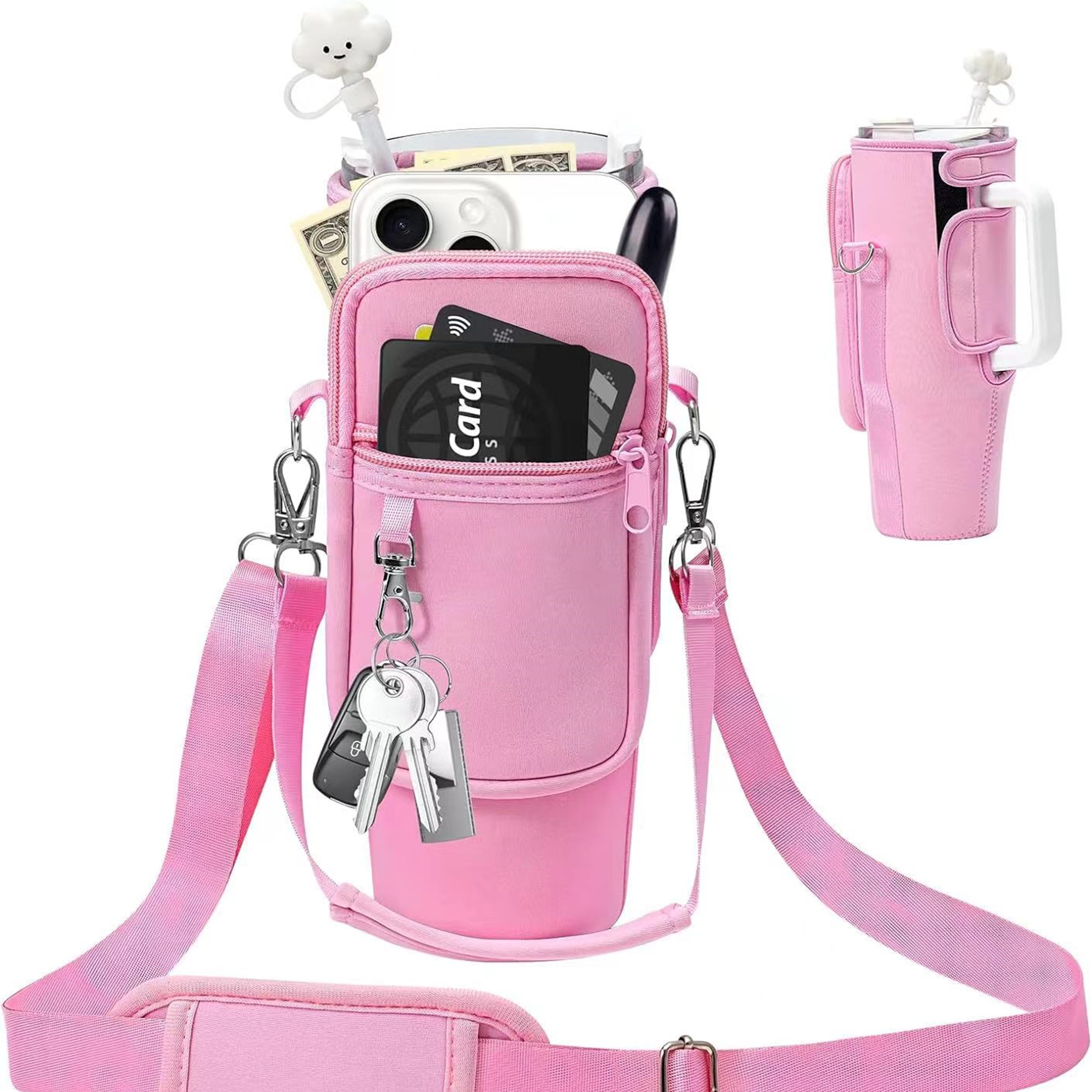 Water Bottle Holder With Strap for 40/30 oz Tumbler 2