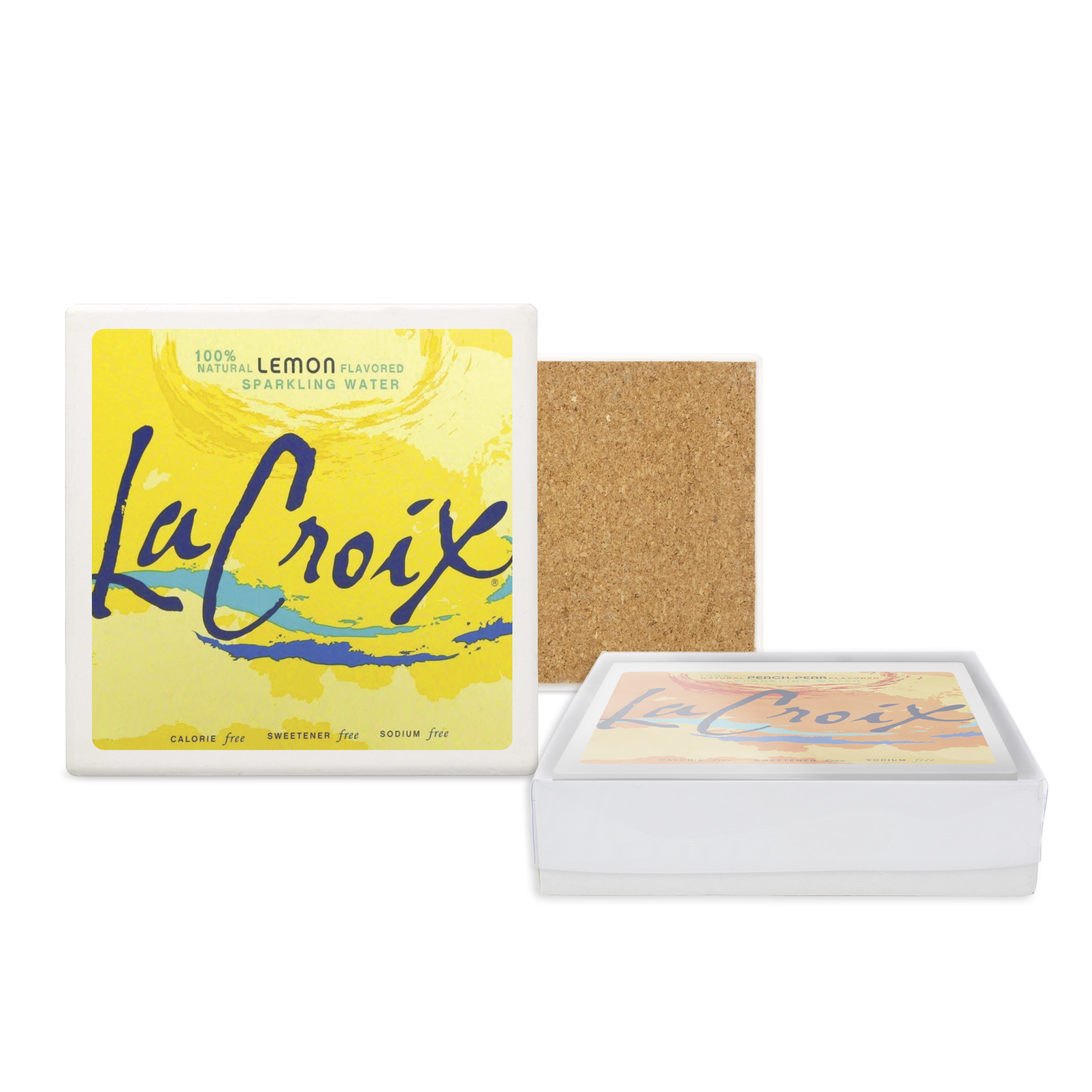 Square Absorbing Stone Coaster Set