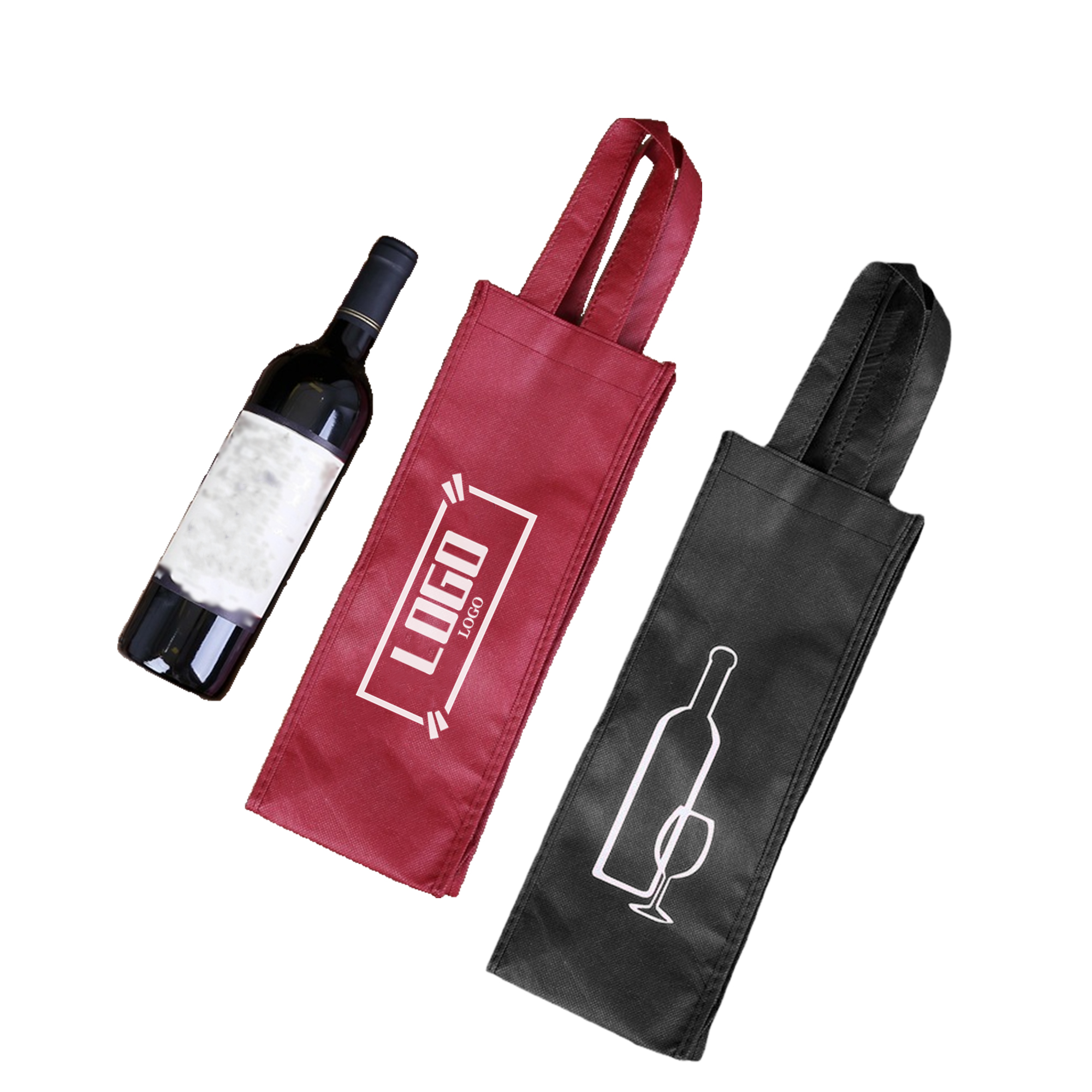 Non-Woven Wine Tote Bag 1