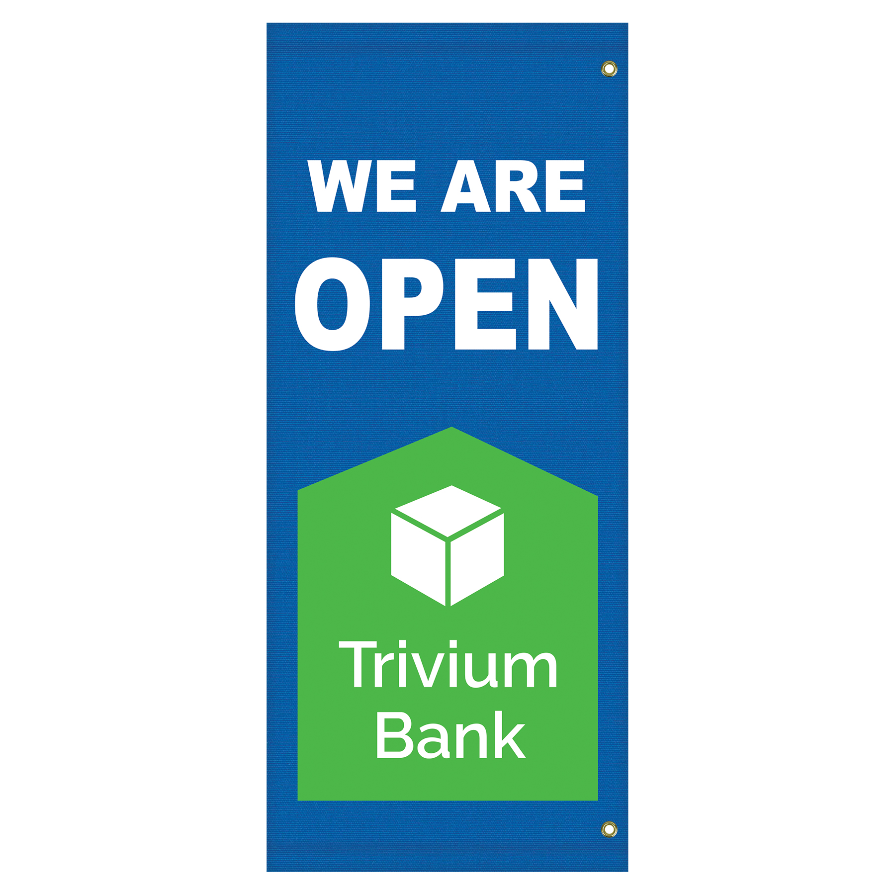 54" x 22" Custom Sunbrella™ Avenue Banner-2 Color Imprint 4