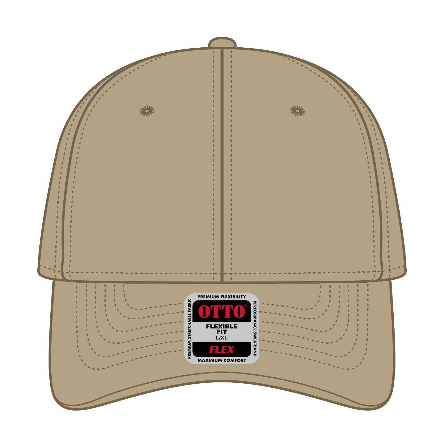 OTTO CAP® OTTO FLEX® Fitted 6 Panel Low Profile Baseball Cap 161