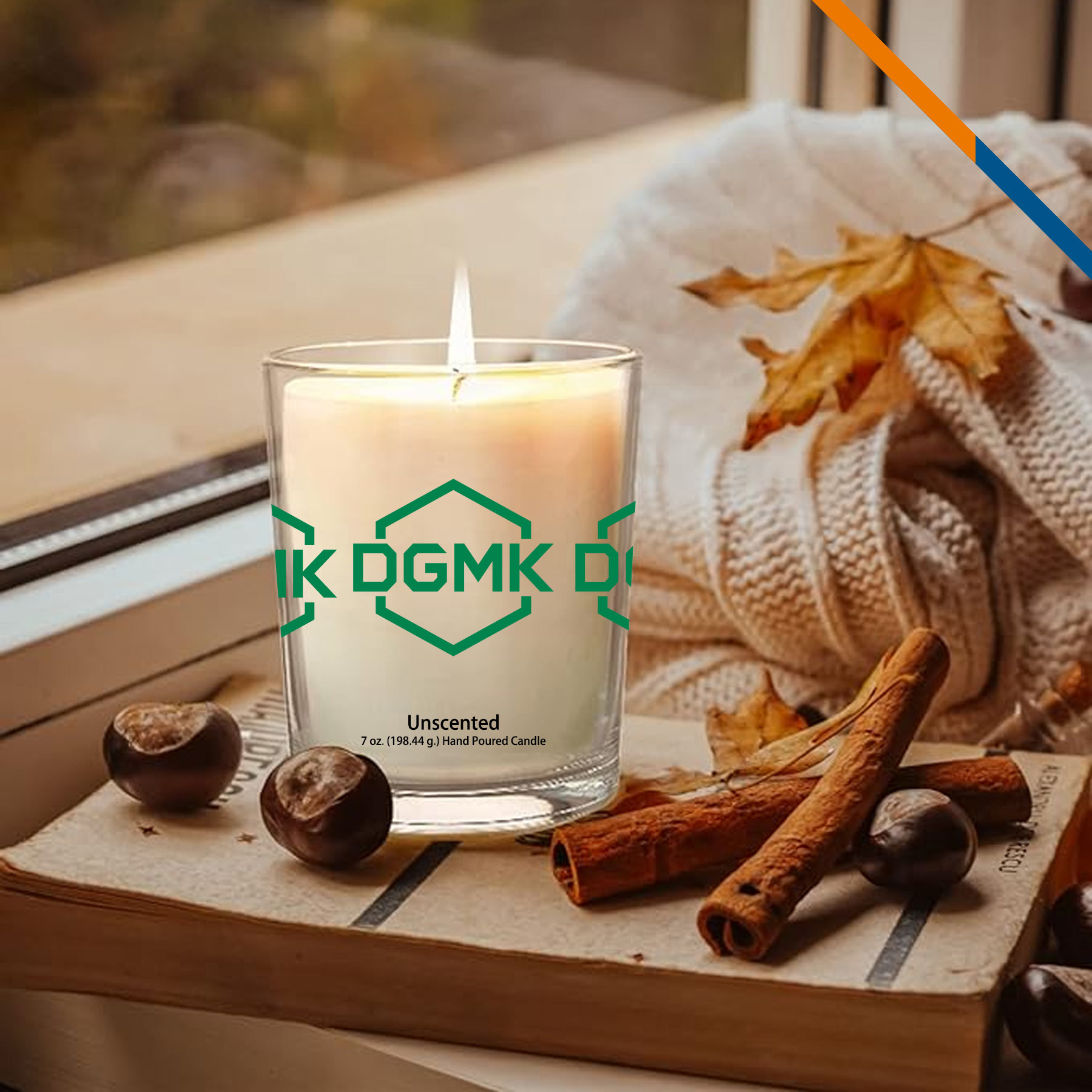 Zia Cardboard Gift Box Scented Tumbler Candle - 8 OZ. 2