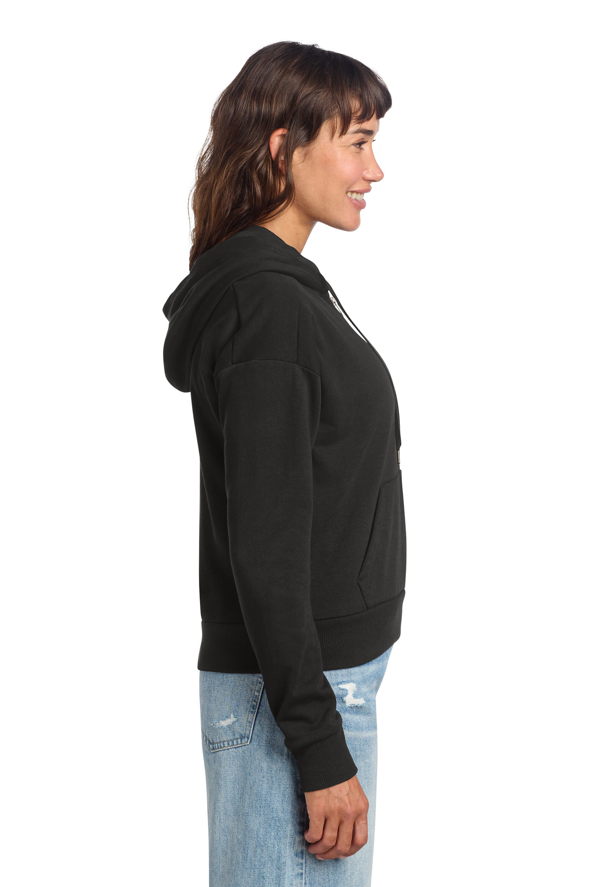 District Women's Perfect Tri Fleece 1/2-Zip Pullover DT1311 41