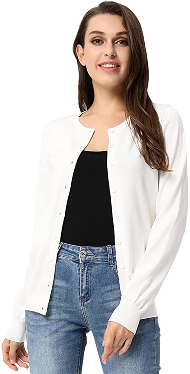 Ladies' Cardigan Sweater 1