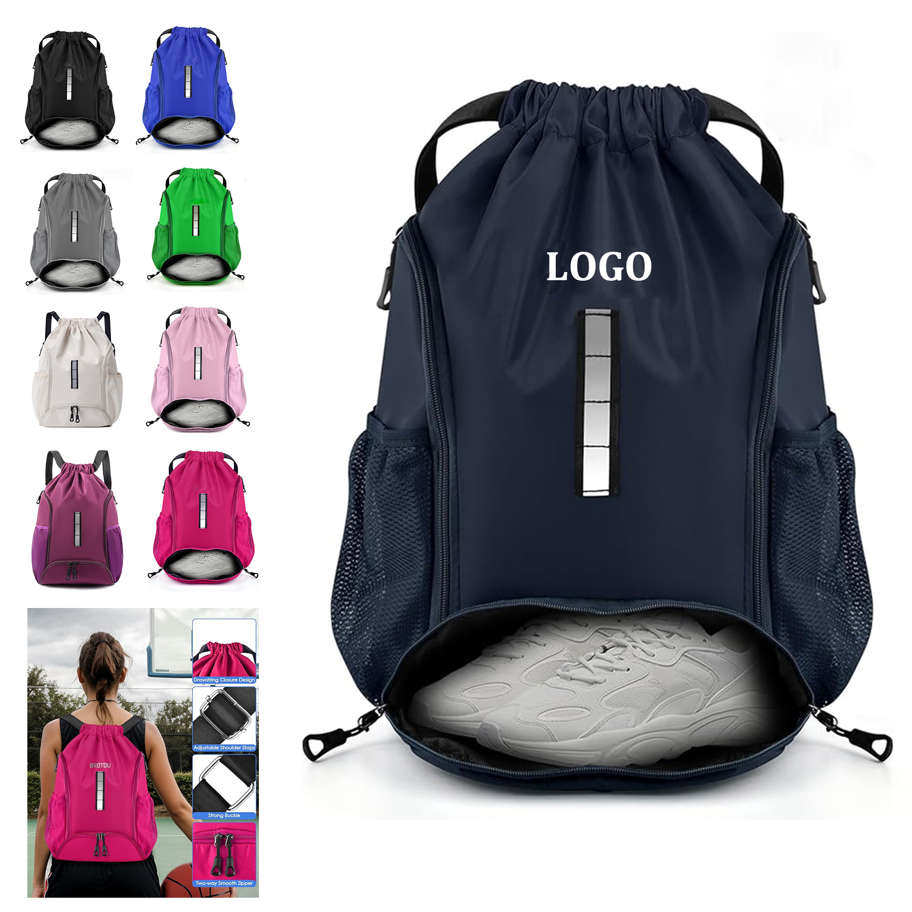 Sports Drawstring Backpack 1