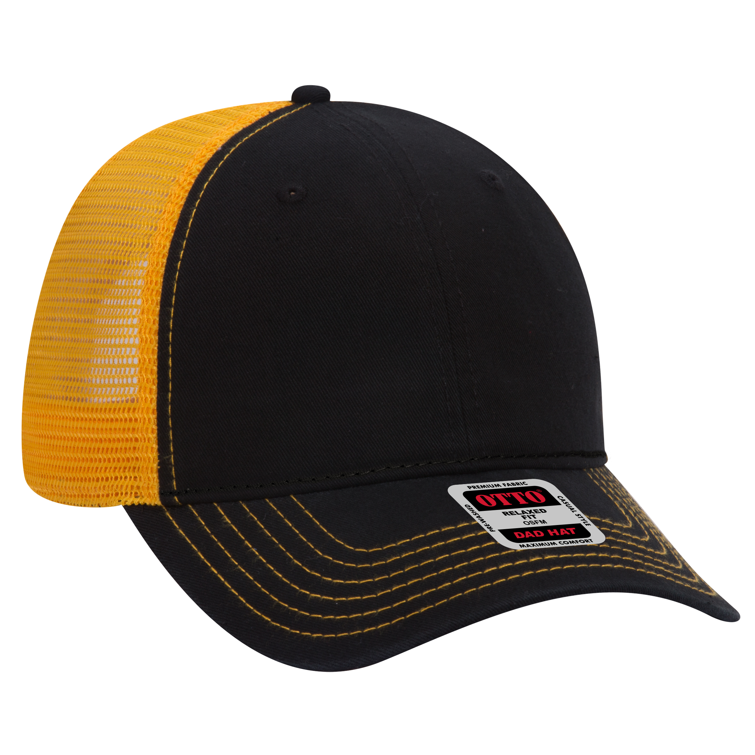 OTTO CAP® 6 Panel Low Profile Mesh Back Trucker Dad Hat 19