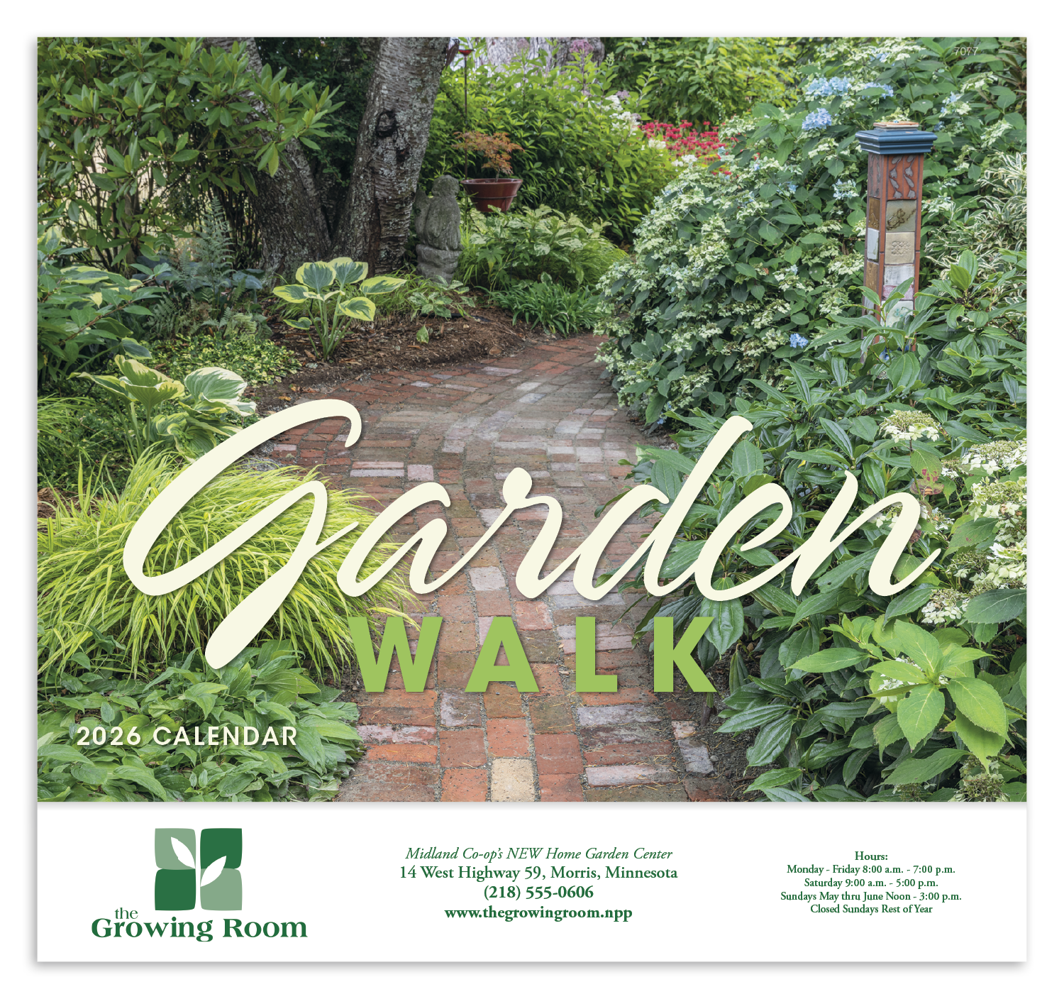 Good Value™ Garden Walk - Stapled Calendar 25