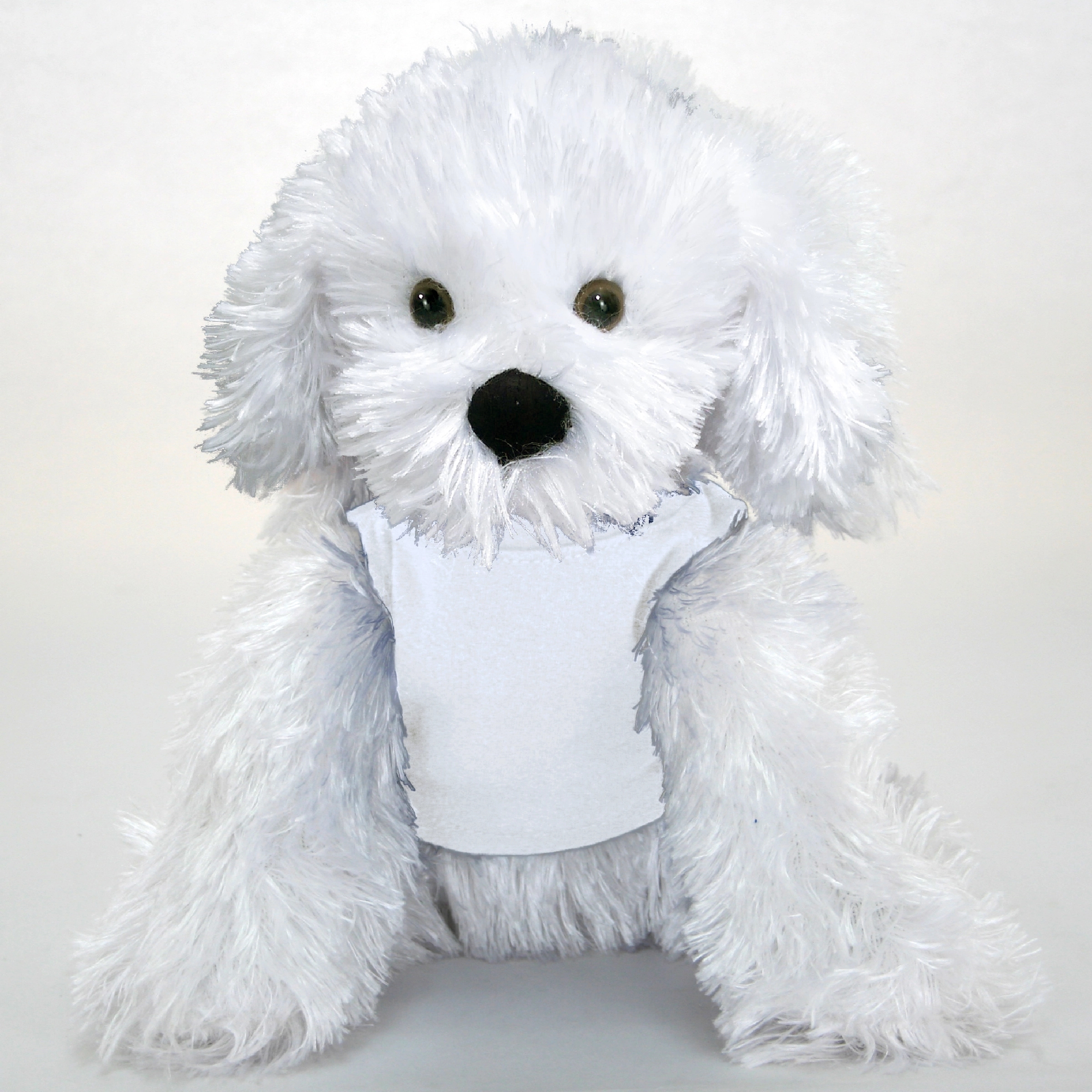 9" White Shaggy Dog 12
