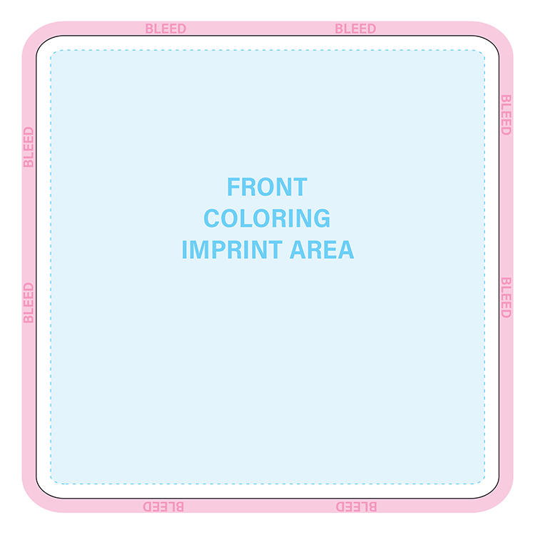 HAND FANS - Full Color, Square Shaped Hand Fan 5