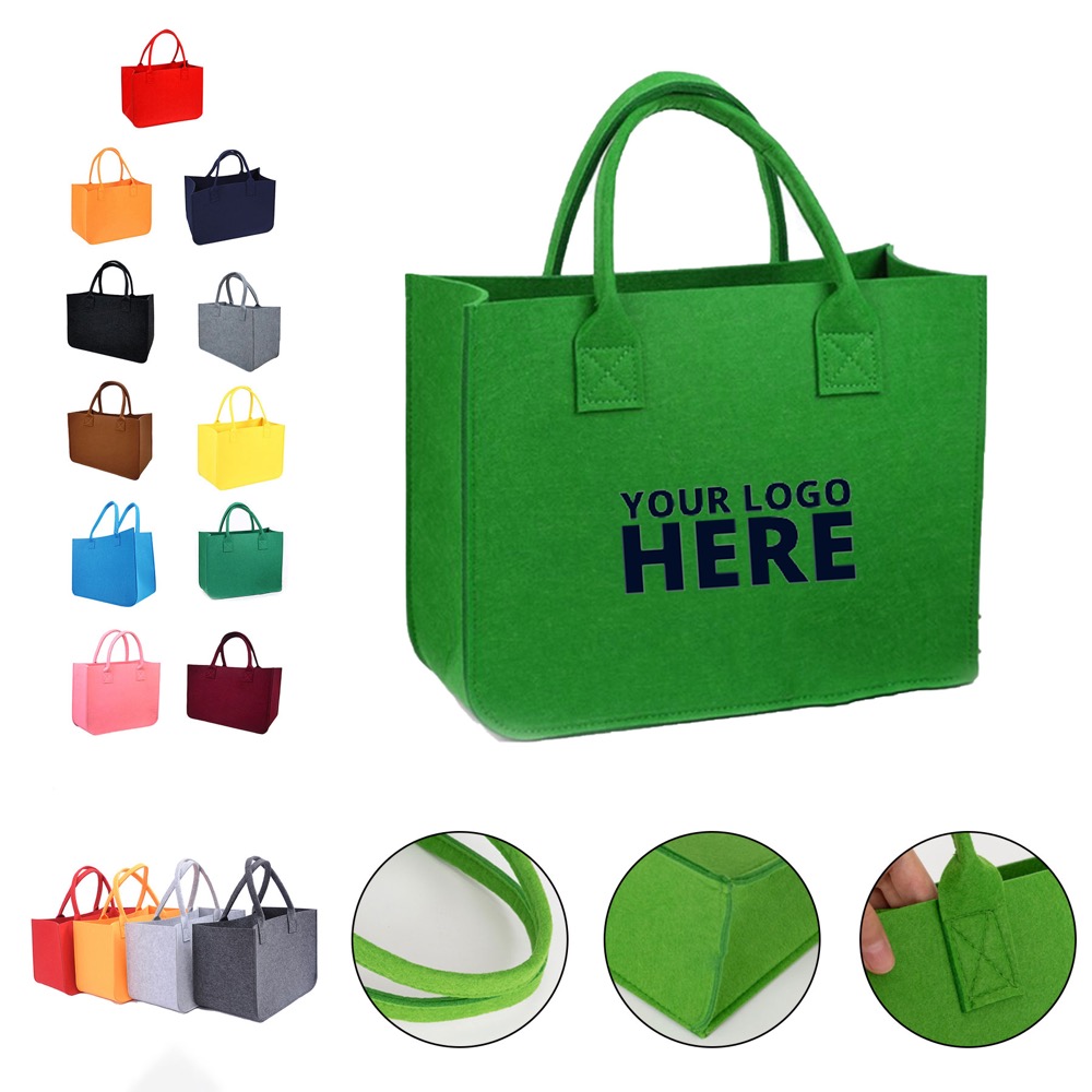 Felt Tote Bag, custom tote bag with logo imprint 2
