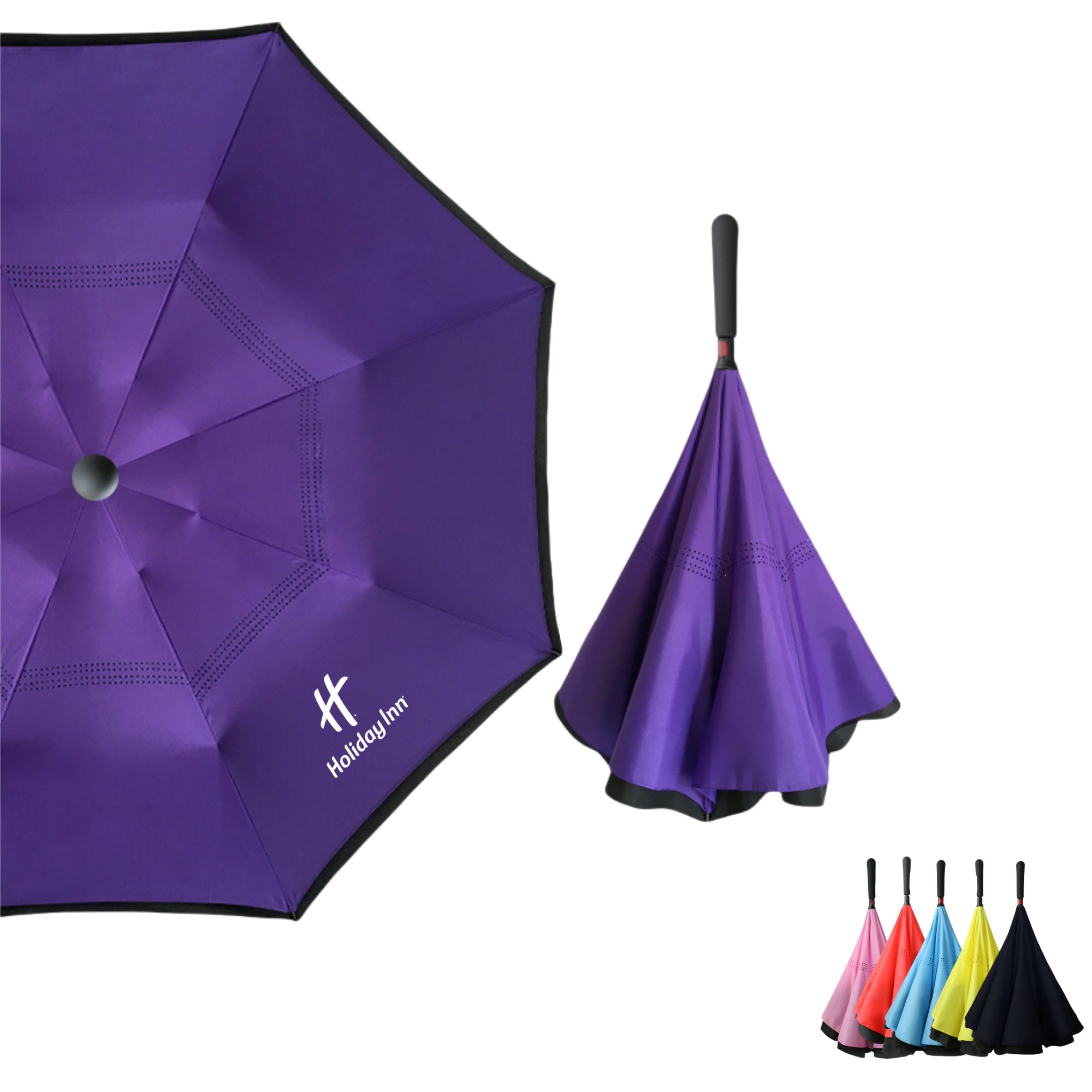 47" Arc Reverse Upside Down Umbrella 2