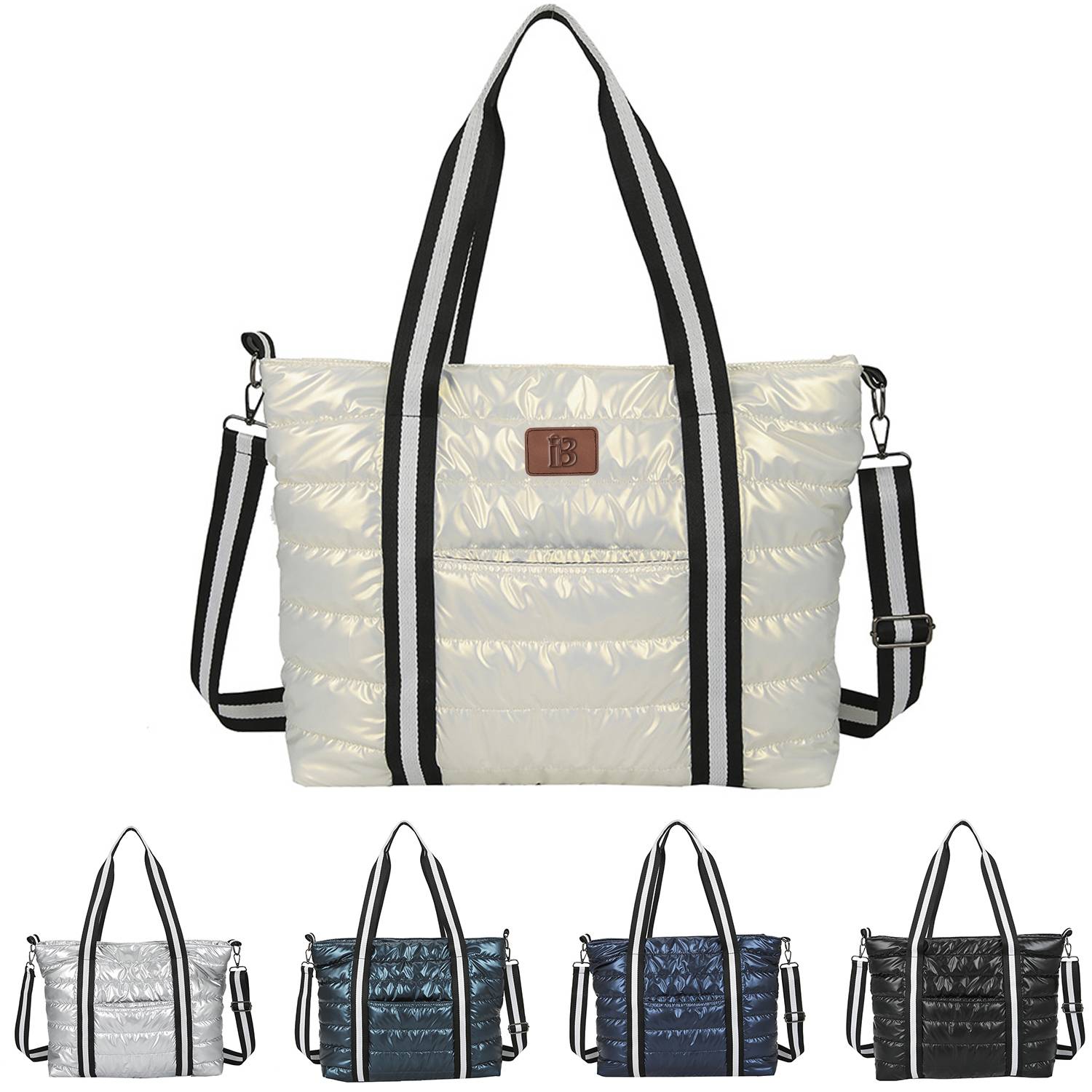 Puffer Tote Bag For Women Lightweight Quilted Handbag 3